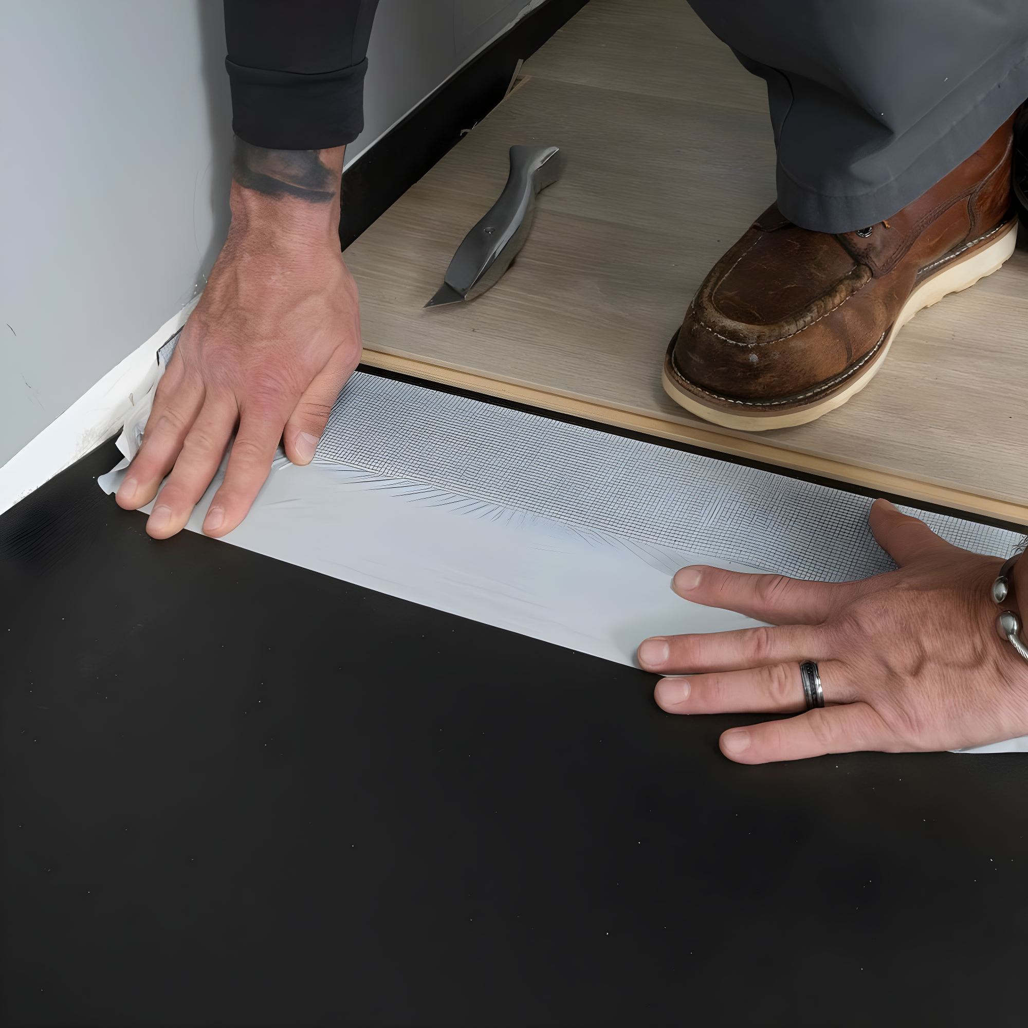 QEP ROBERTS Black Jack Underlayment - 100 sq. ft. Roll - 43" x 28' x 2.5 mm