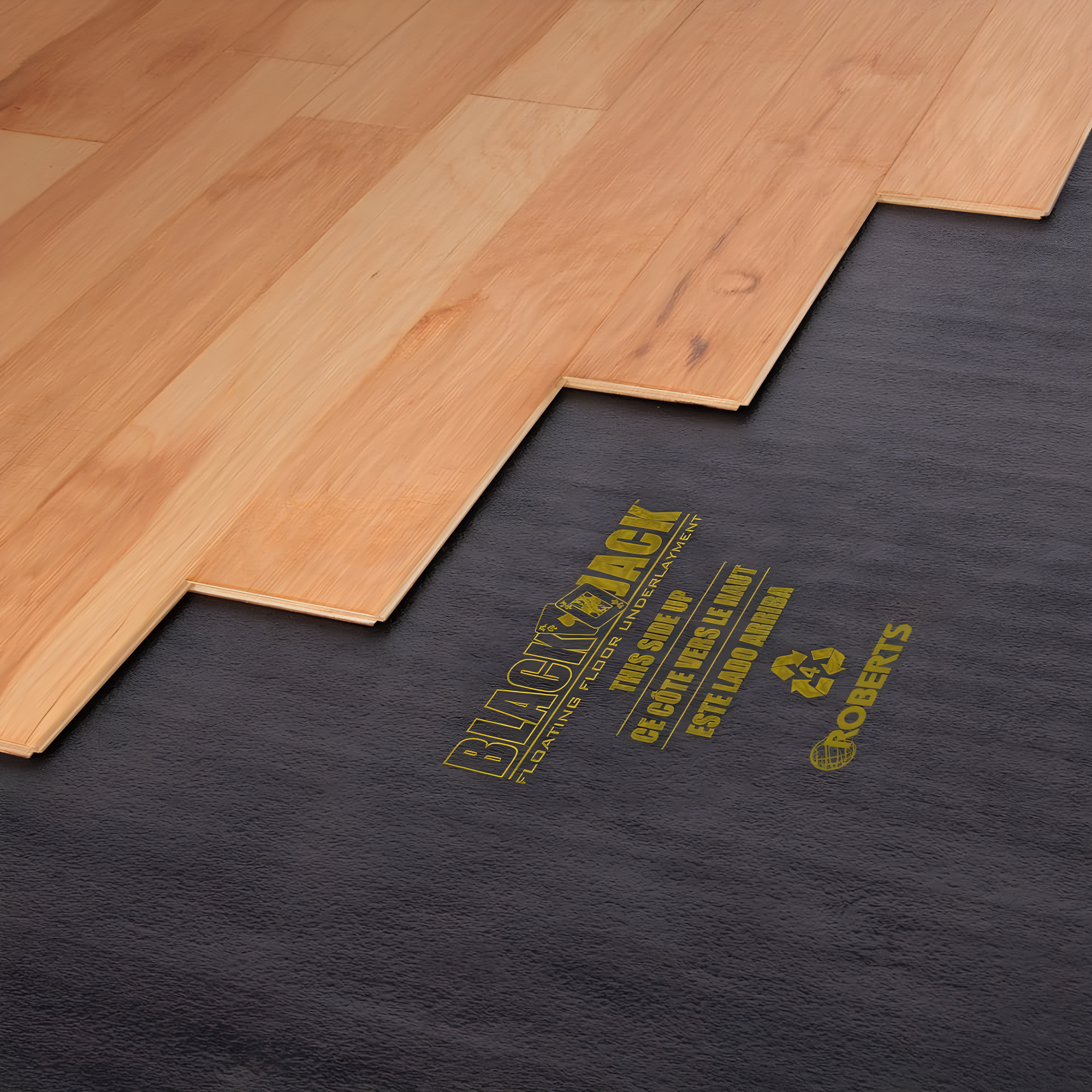 QEP ROBERTS Black Jack Underlayment - 100 sq. ft. Roll - 43" x 28' x 2.5 mm