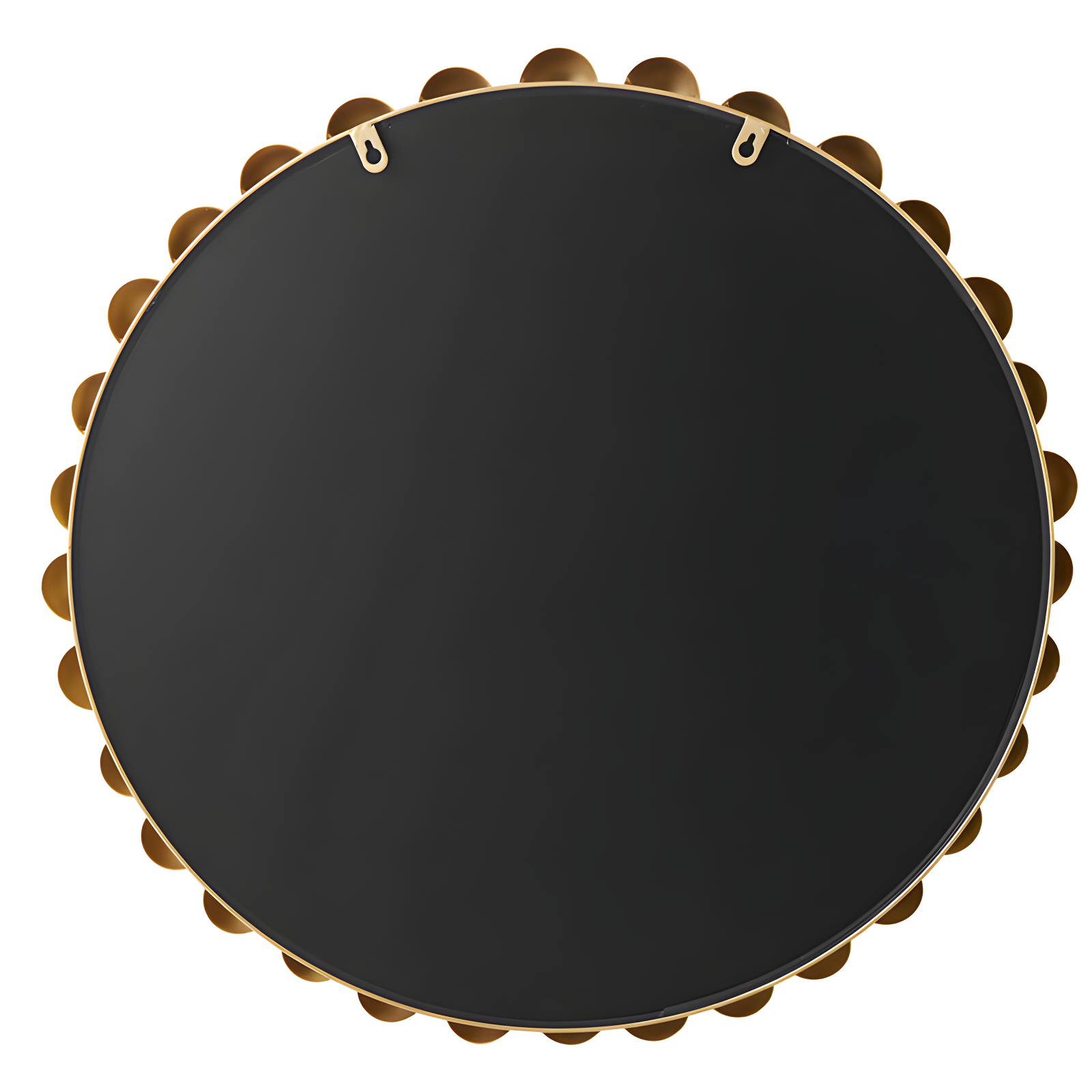 Marlowe Beaded Round Metal Wall Mirror