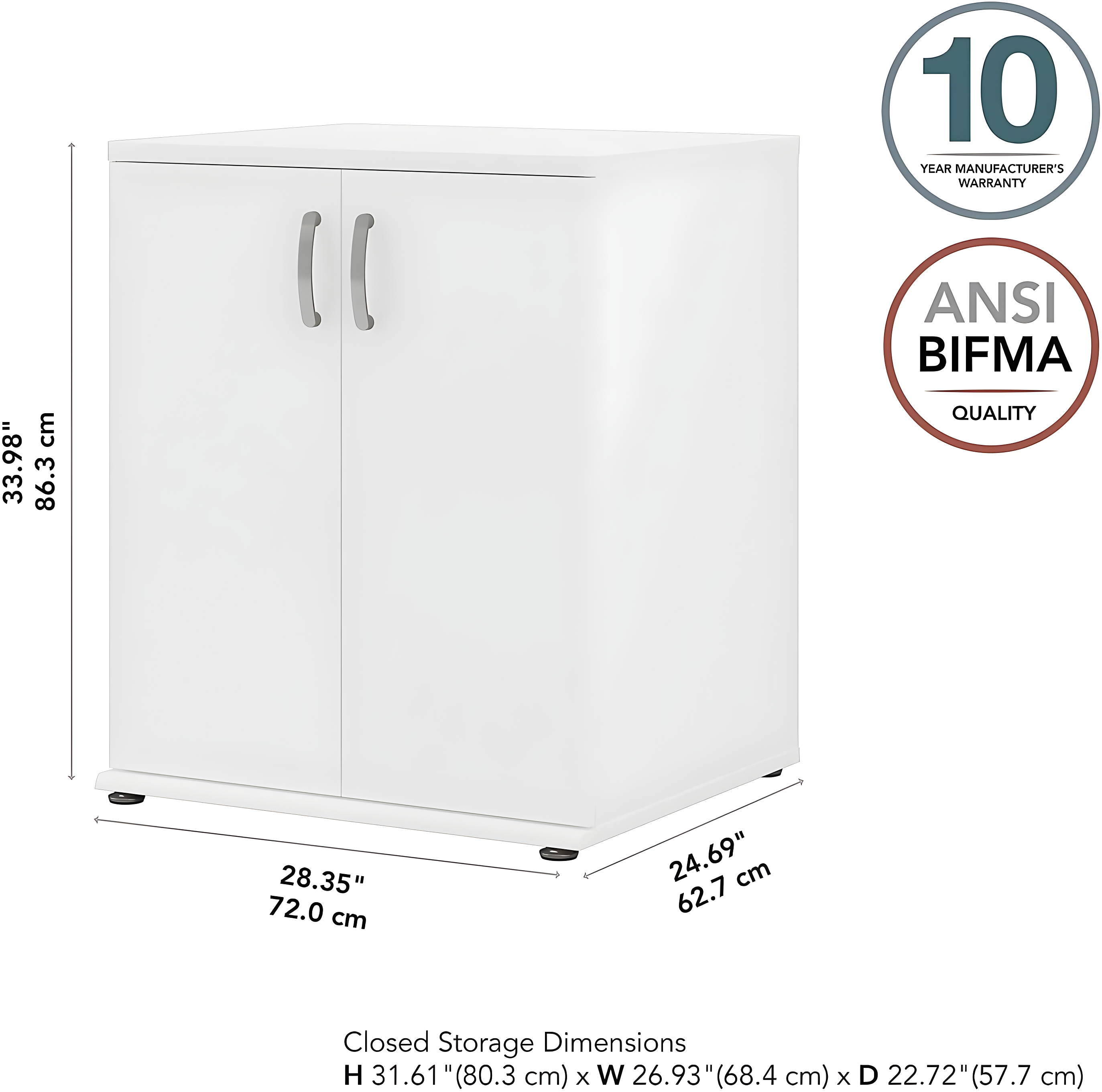 Universal Storage 2 - Shelf Storage Cabinet
