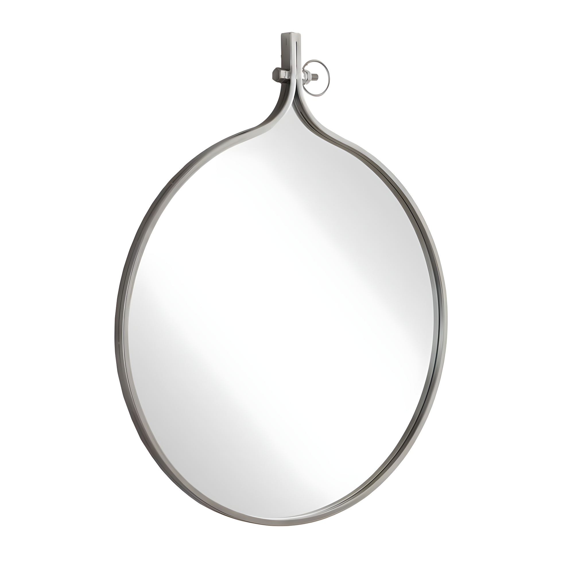 30" x 37" Yitro Metal Framed Wall Mirror Gray - Kate & Laurel All Things Decor