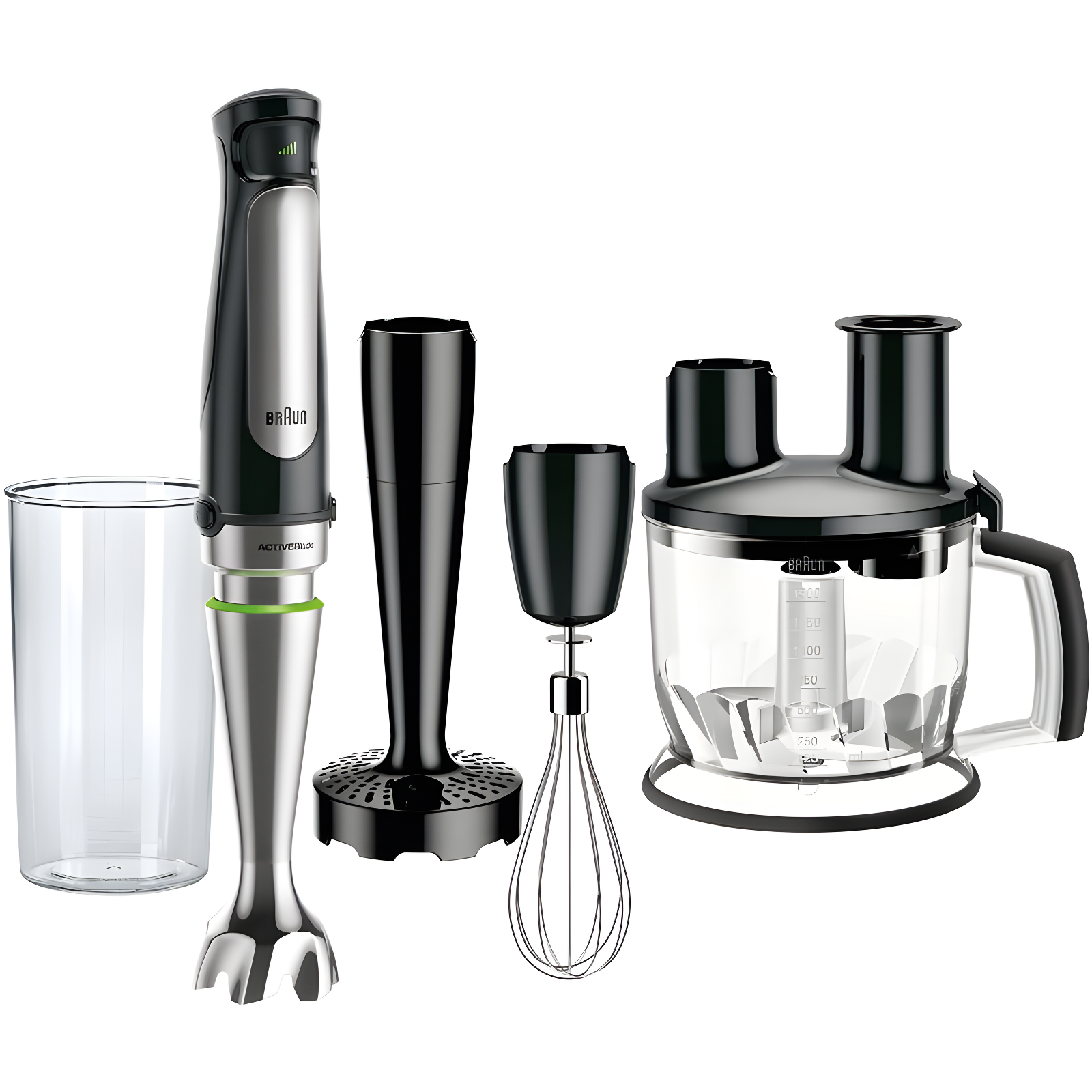 Braun Braun MultiQuick 7 Smart-Speed Hand Blender with 500 Watts of Power, Whisk, Masher, and 6-Cup Food Processor