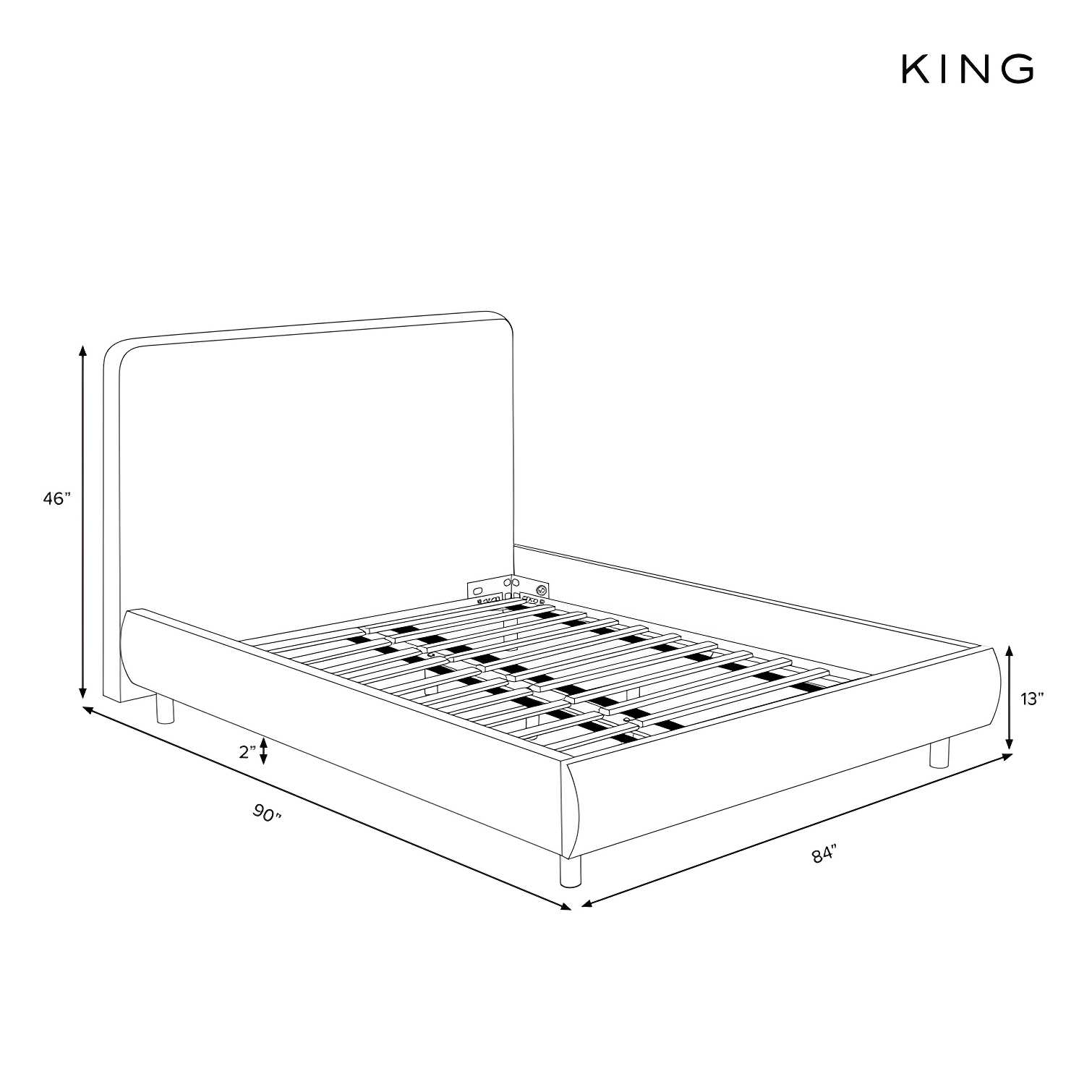 Sadarius Upholstered Bed