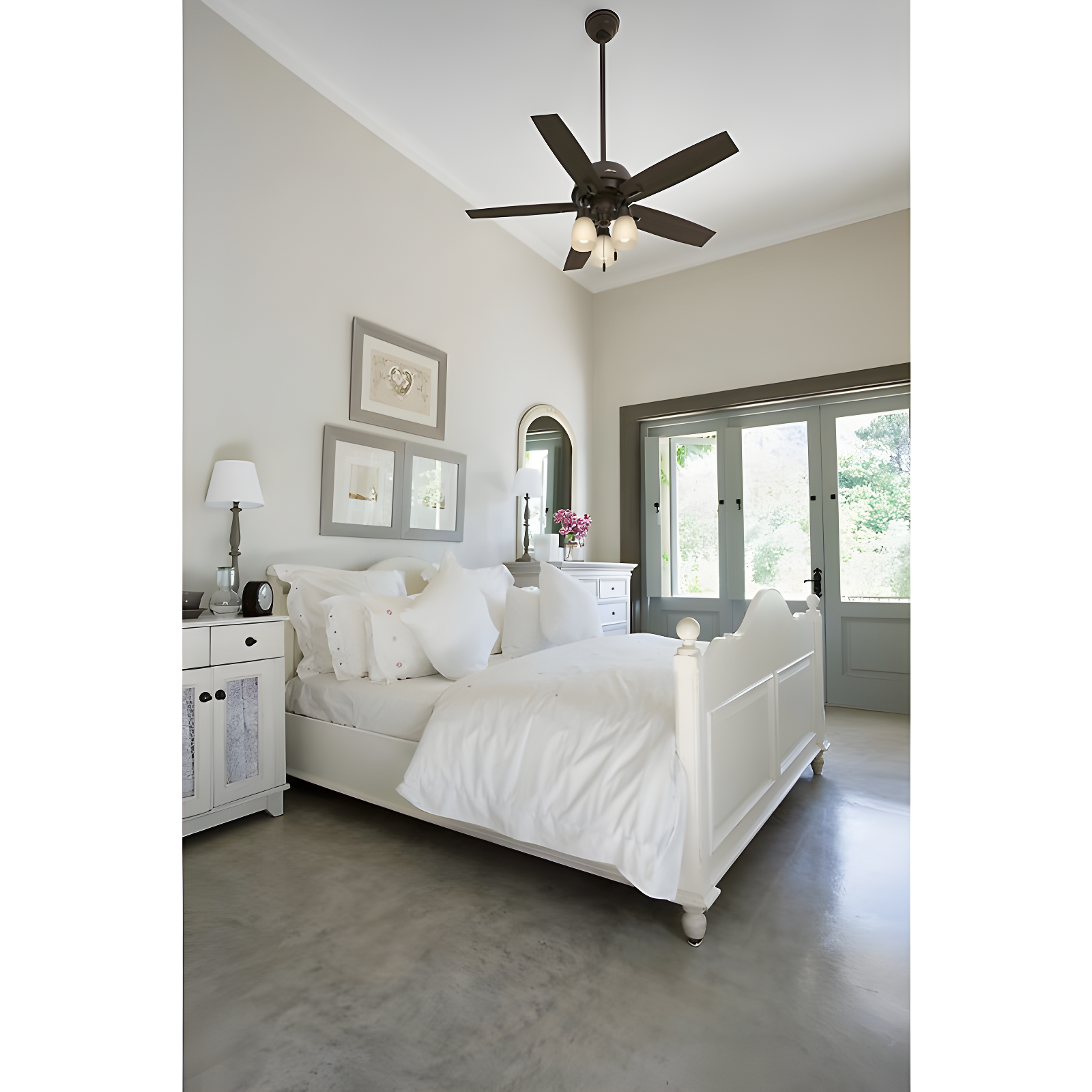 52" Donegan 5 - Blade Standard Ceiling Fan with Pull Chain and Light Kit Included