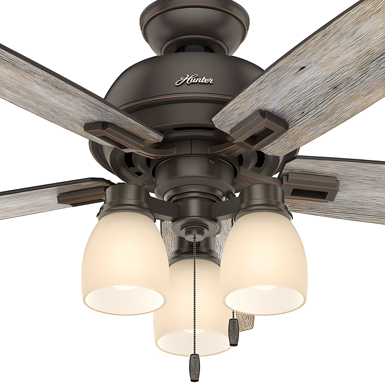 52" Donegan 5 - Blade Standard Ceiling Fan with Pull Chain and Light Kit Included