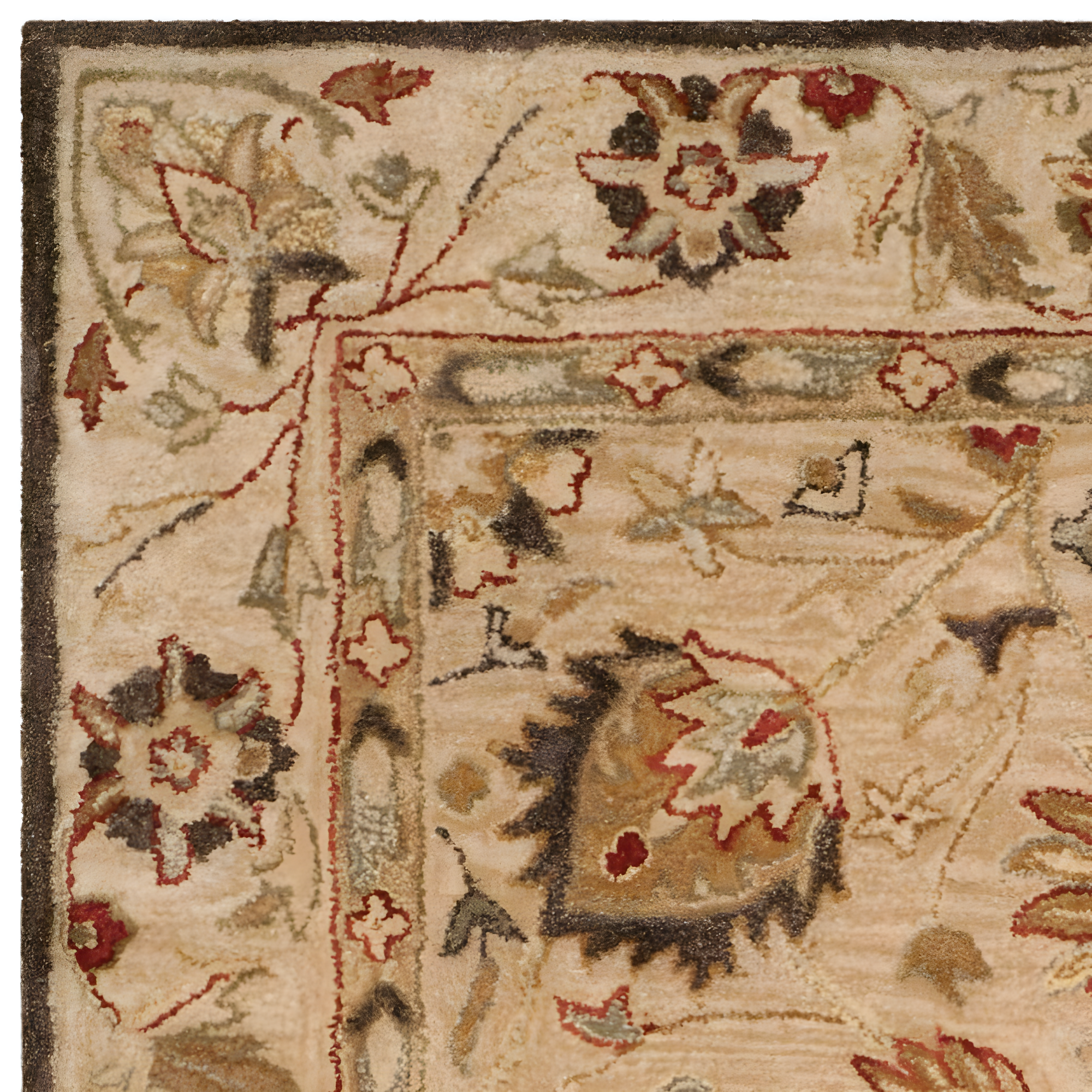 Antiquity AT812 Hand Tufted Indoor Area Rug - Beige/Beige - 5'x8' - Safavieh