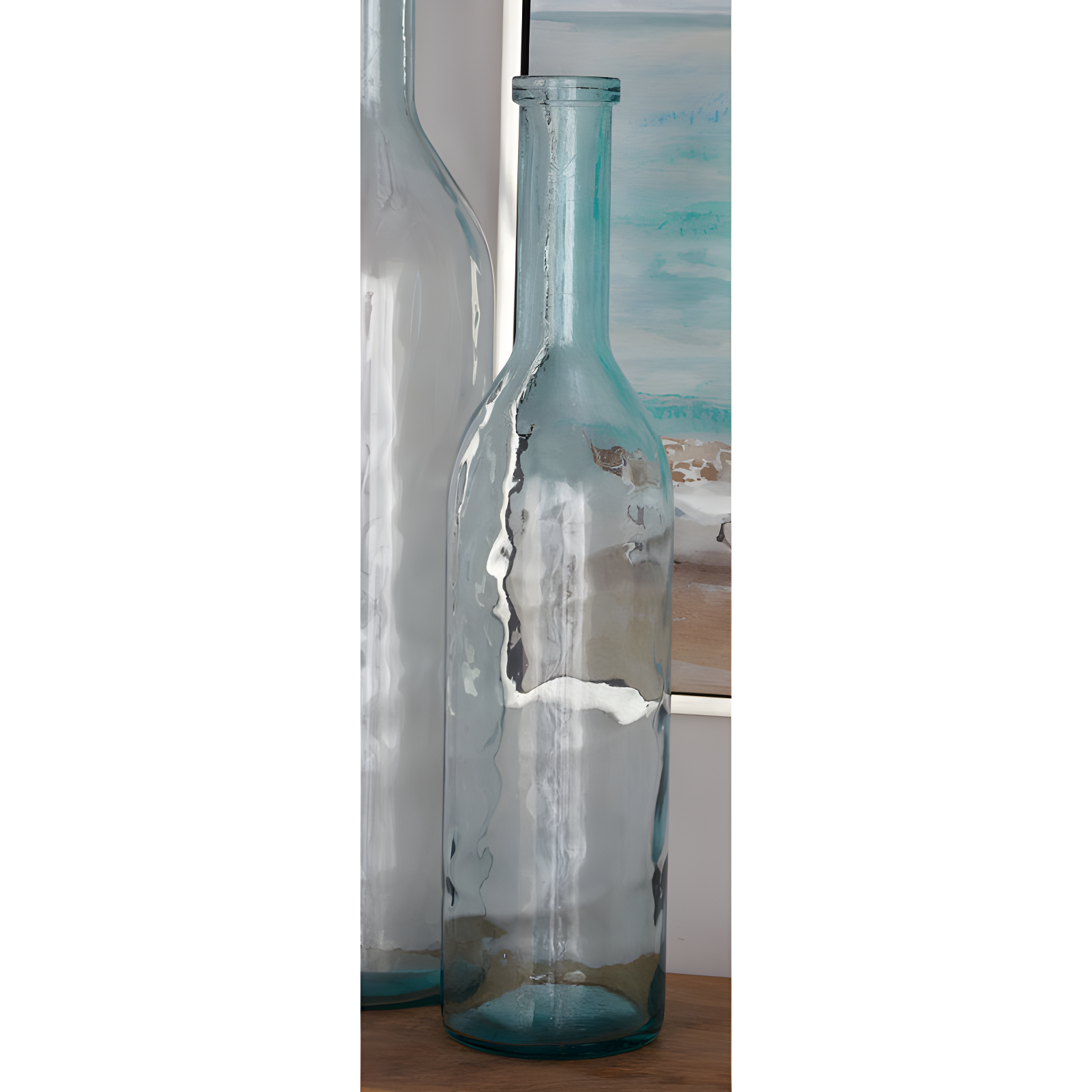 Recycled Glass Handmade Spanish Decorative Blue Vase