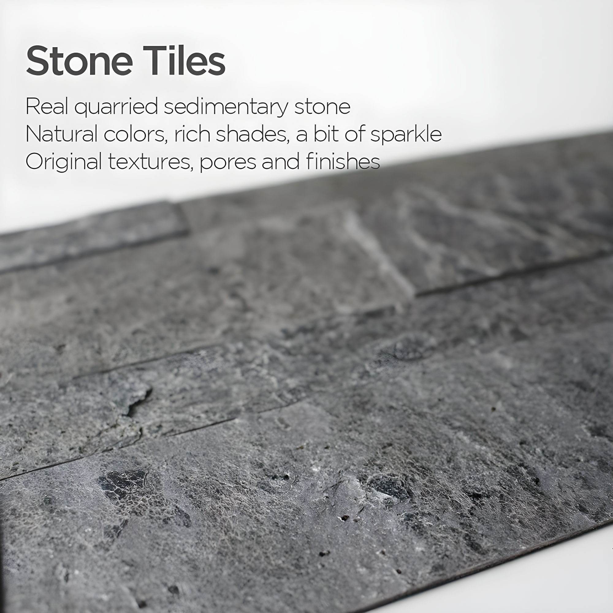 6'' W x 24'' L Natural Stone Peel and Stick Mosaic Tile