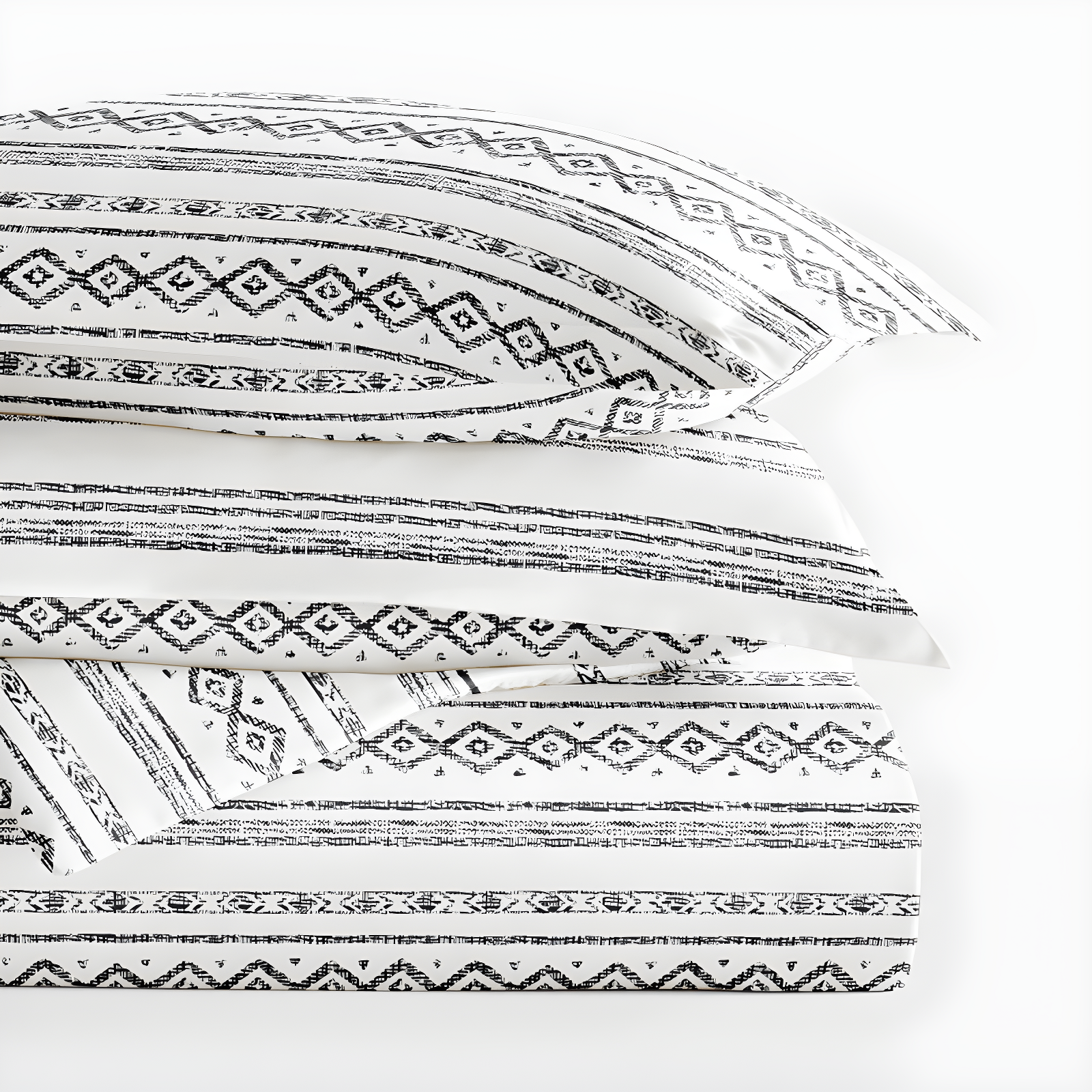 Geo Threads Pattern Duvet Cover Set