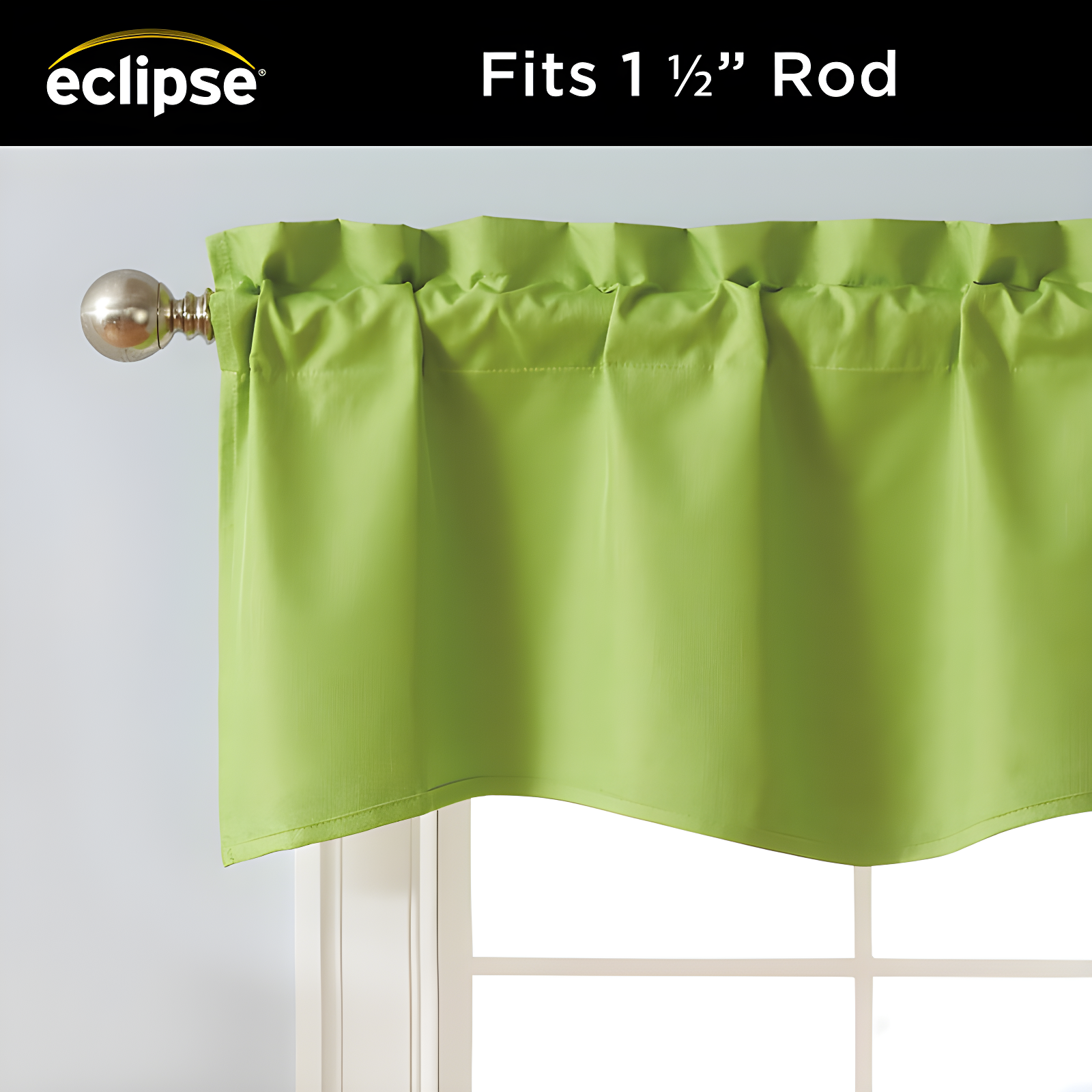 Eclipse Kendall Scalloped 42'' W Window Valance