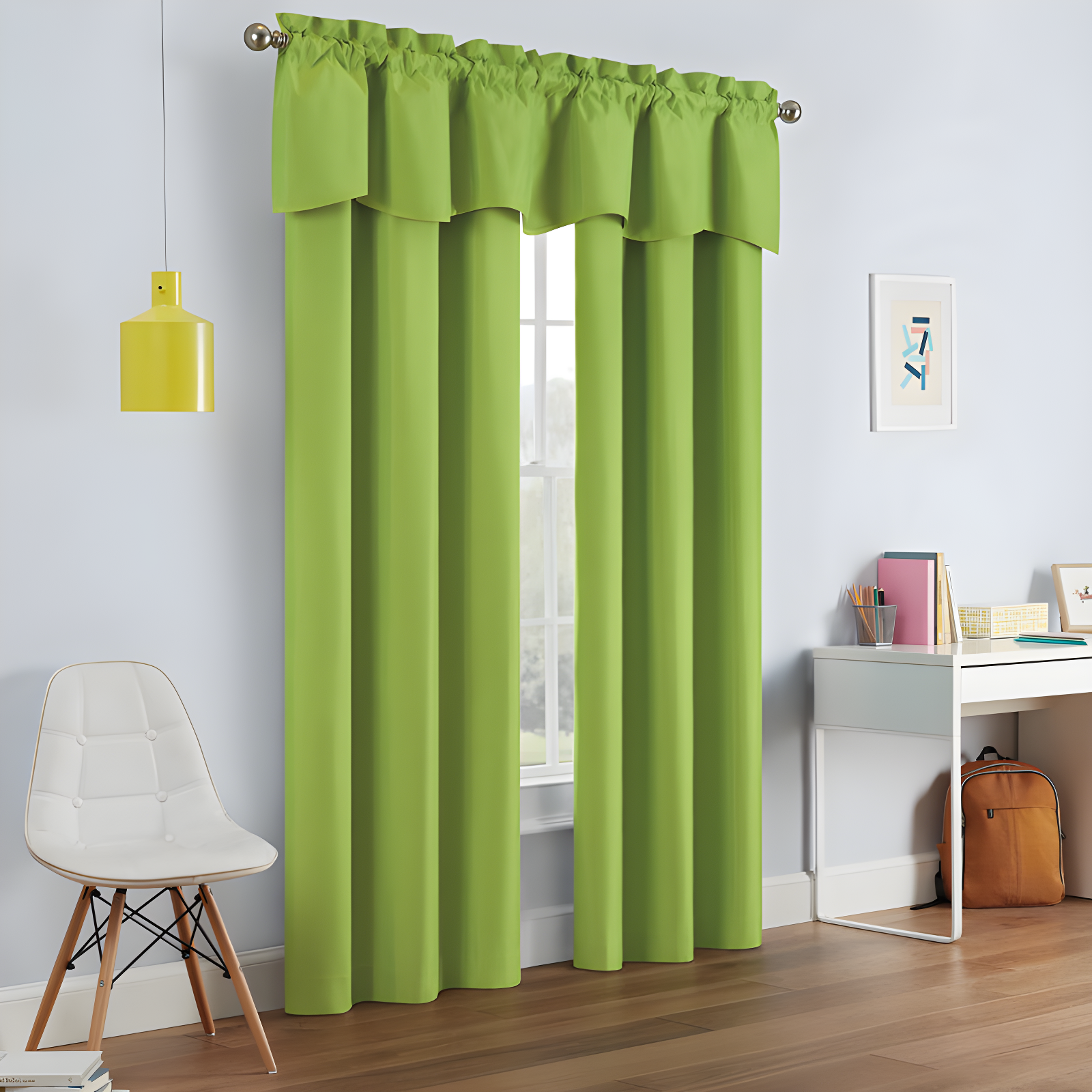 Eclipse Kendall Scalloped 42'' W Window Valance