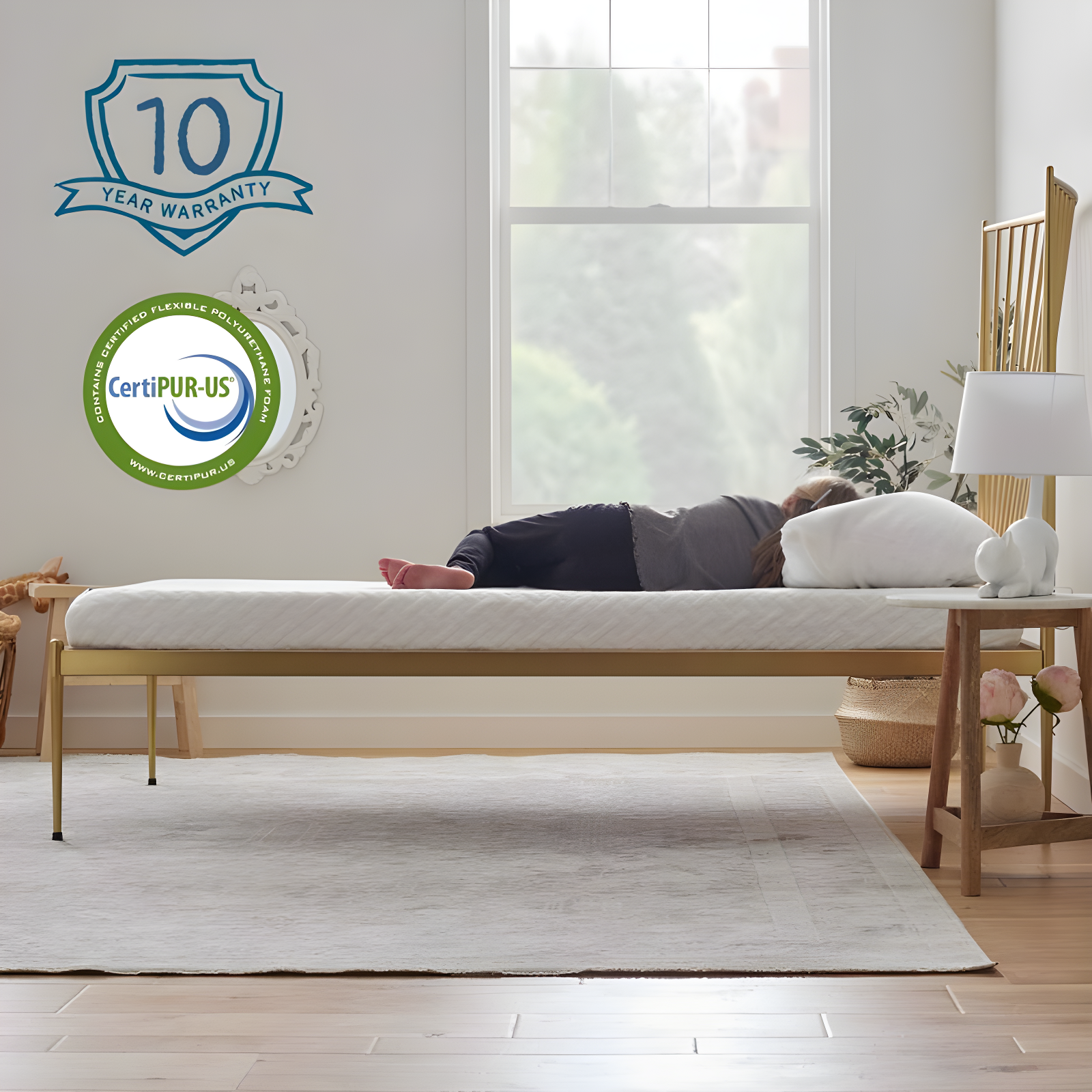 LUCID Firm Cooling Gel infused Memory Foam Mattresses