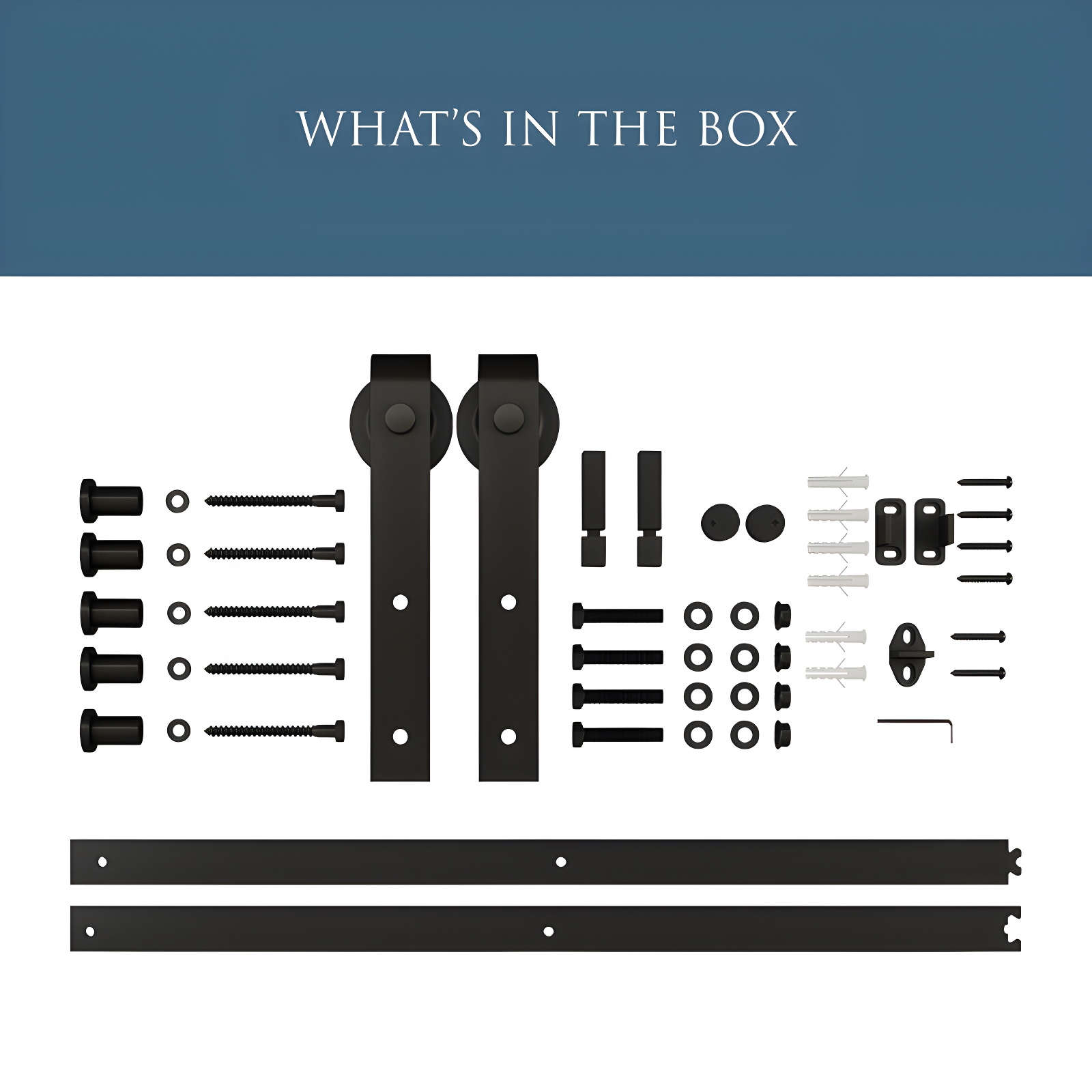 National Hardware Standard Single Barn Door Hardware Kit
