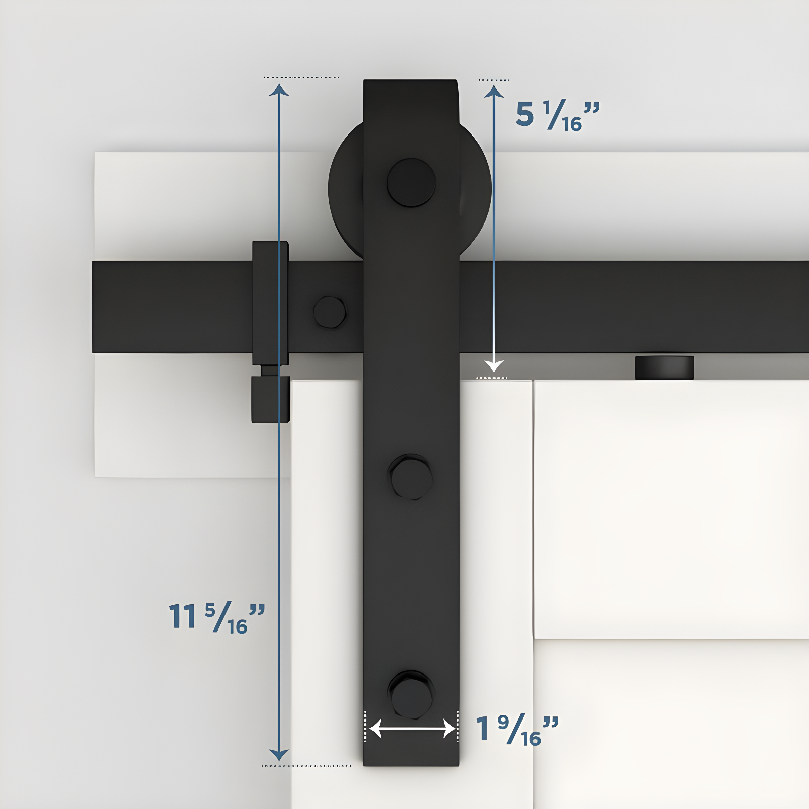National Hardware Standard Single Barn Door Hardware Kit