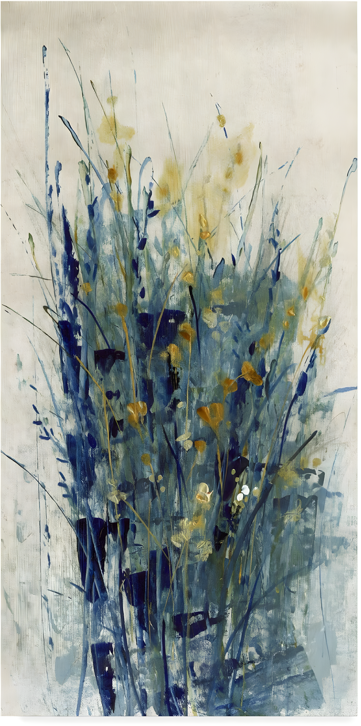 Trademark Fine Art -Tim Otoole 'Indigo Floral Ii' Canvas Art