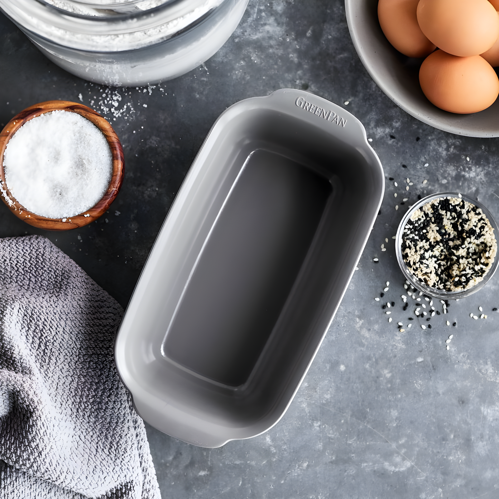 GreenPan Elite Ovenware Dark Grey Loaf Pan