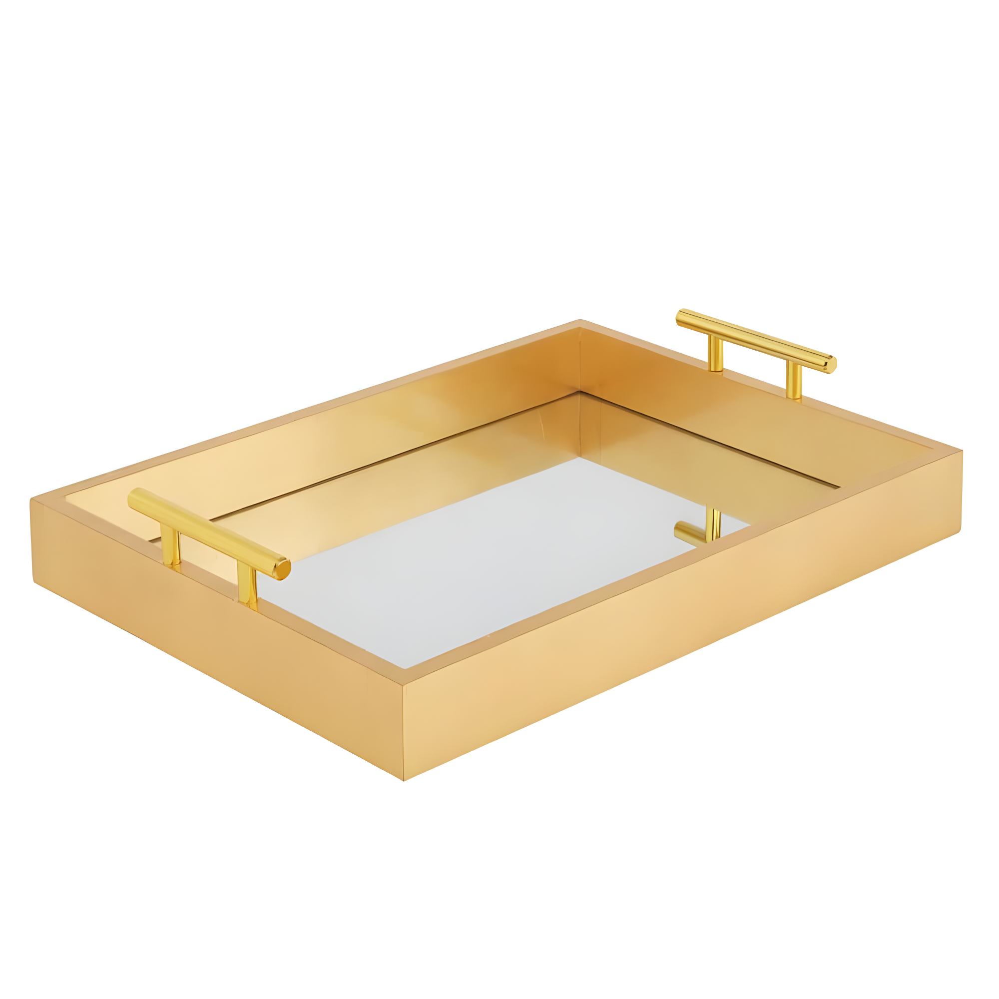 Kate and Laurel Lipton Tray, 16.5x12.25, Gold