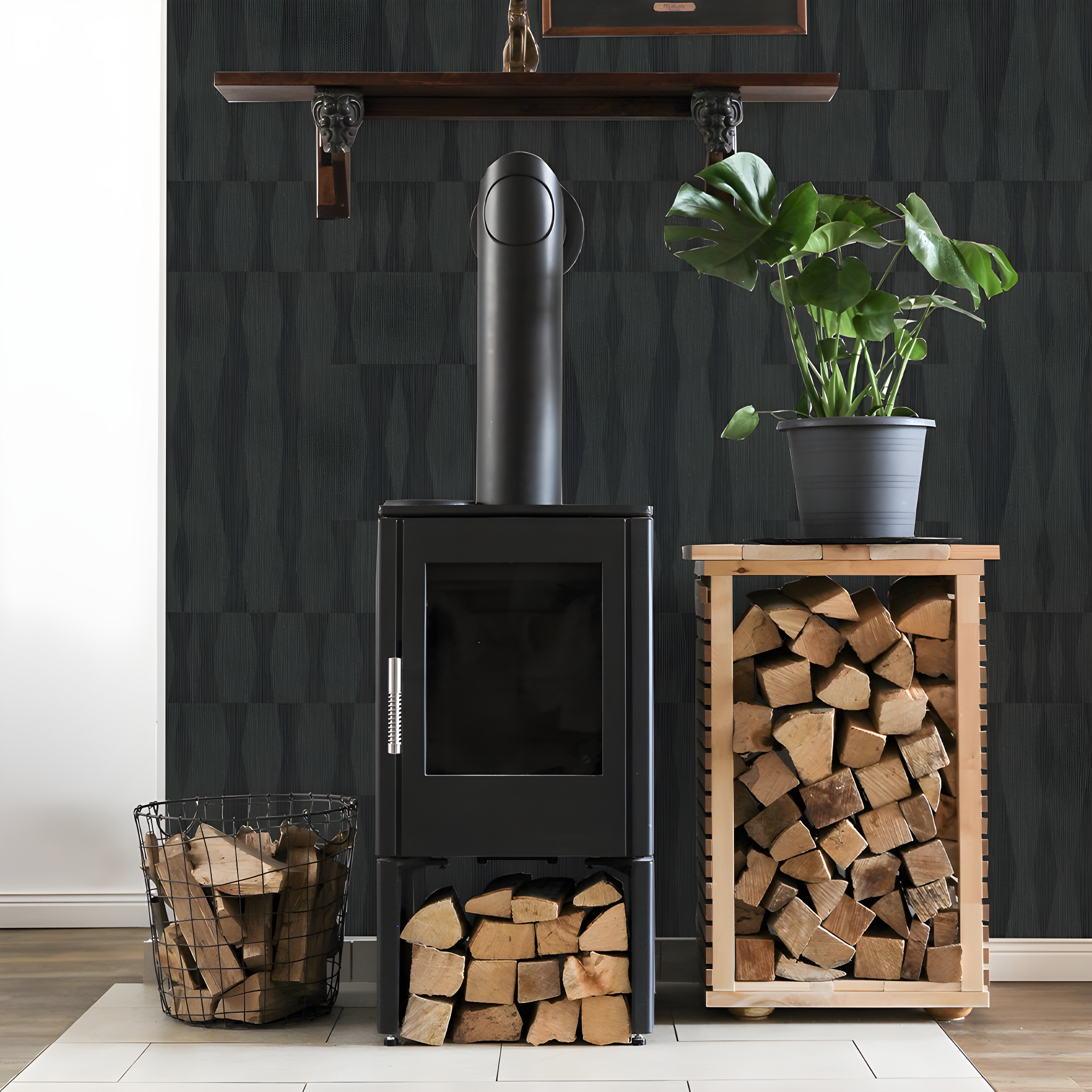 Mirin Peel + Stick Wallpaper - Textured Seagrass