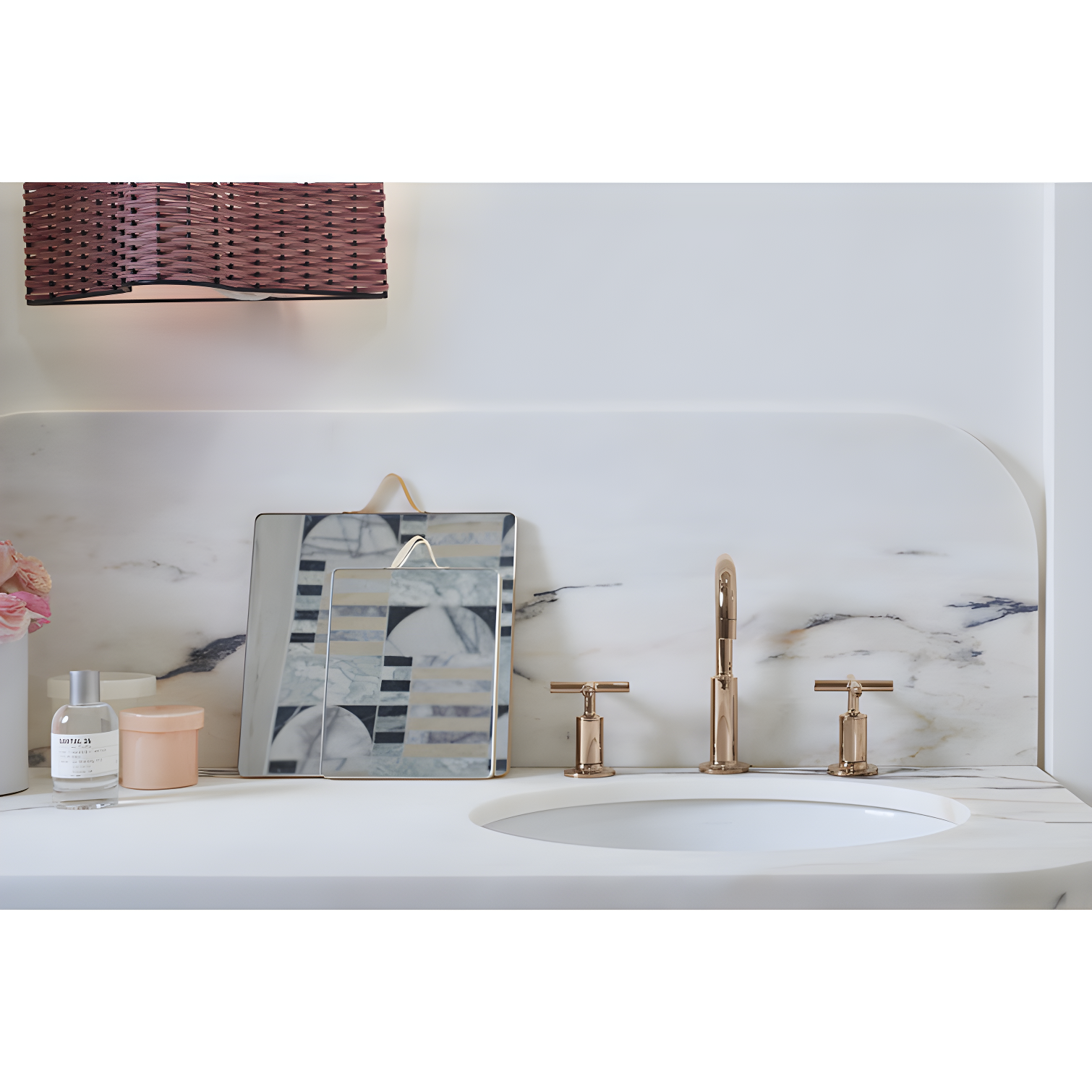 Caxton® Vitreous China Oval Undermount Bathroom Sink with Overflow