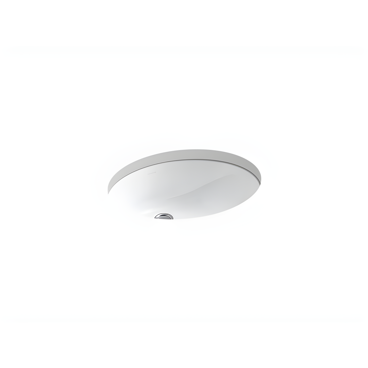Caxton® Vitreous China Oval Undermount Bathroom Sink with Overflow