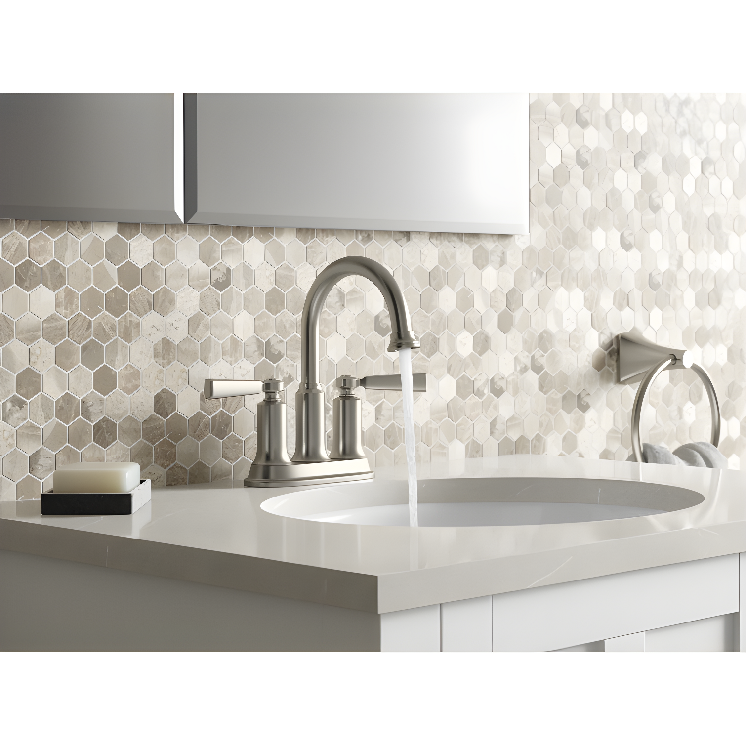 Caxton® Vitreous China Oval Undermount Bathroom Sink with Overflow