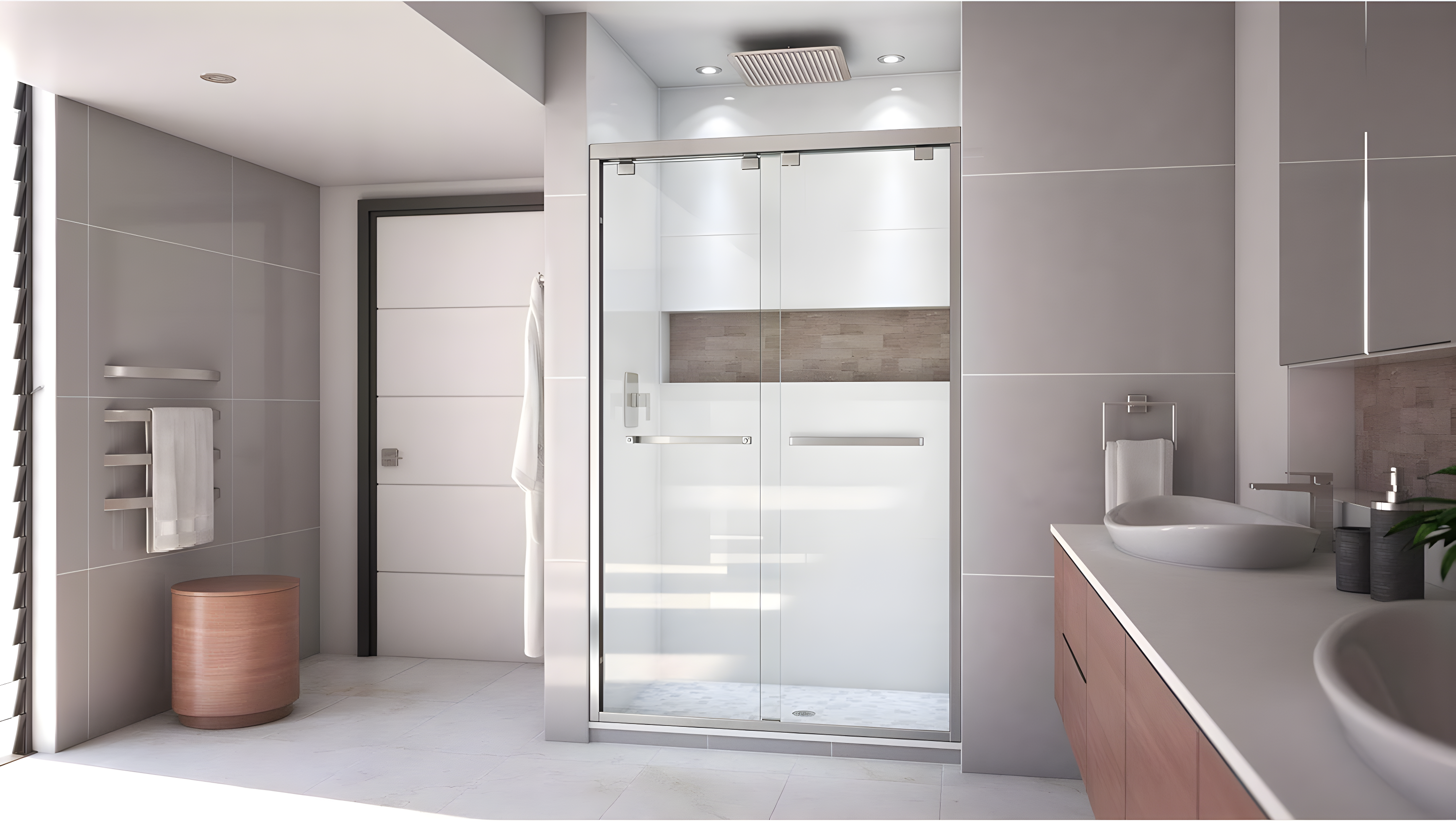 Encore 44" W x 76" Frameless Shower Door with ClearMax Technology