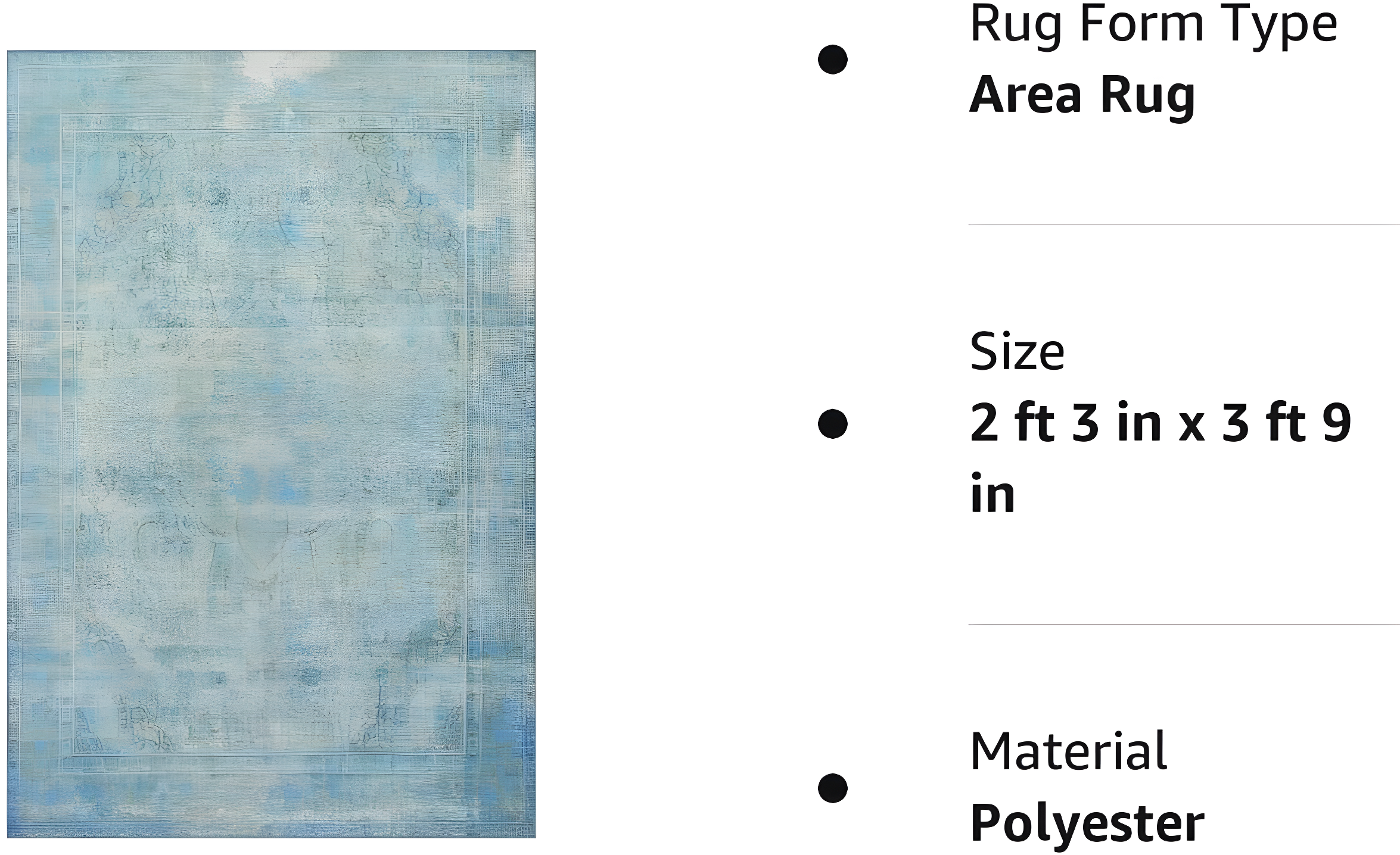 Loloi II Loren Collection LQ-08 Aqua Oriental Area Rug 2'-3" x 3'-9"