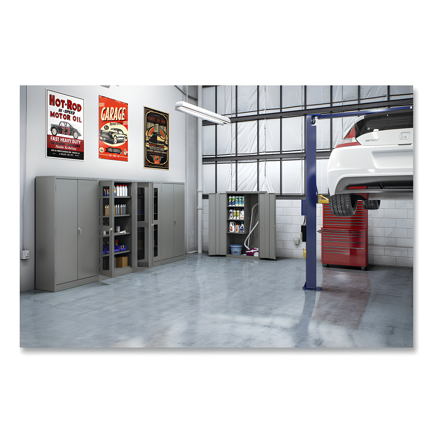 Tennsco Corp. Standard 36'' Wide 4 - Shelf Storage Cabinet