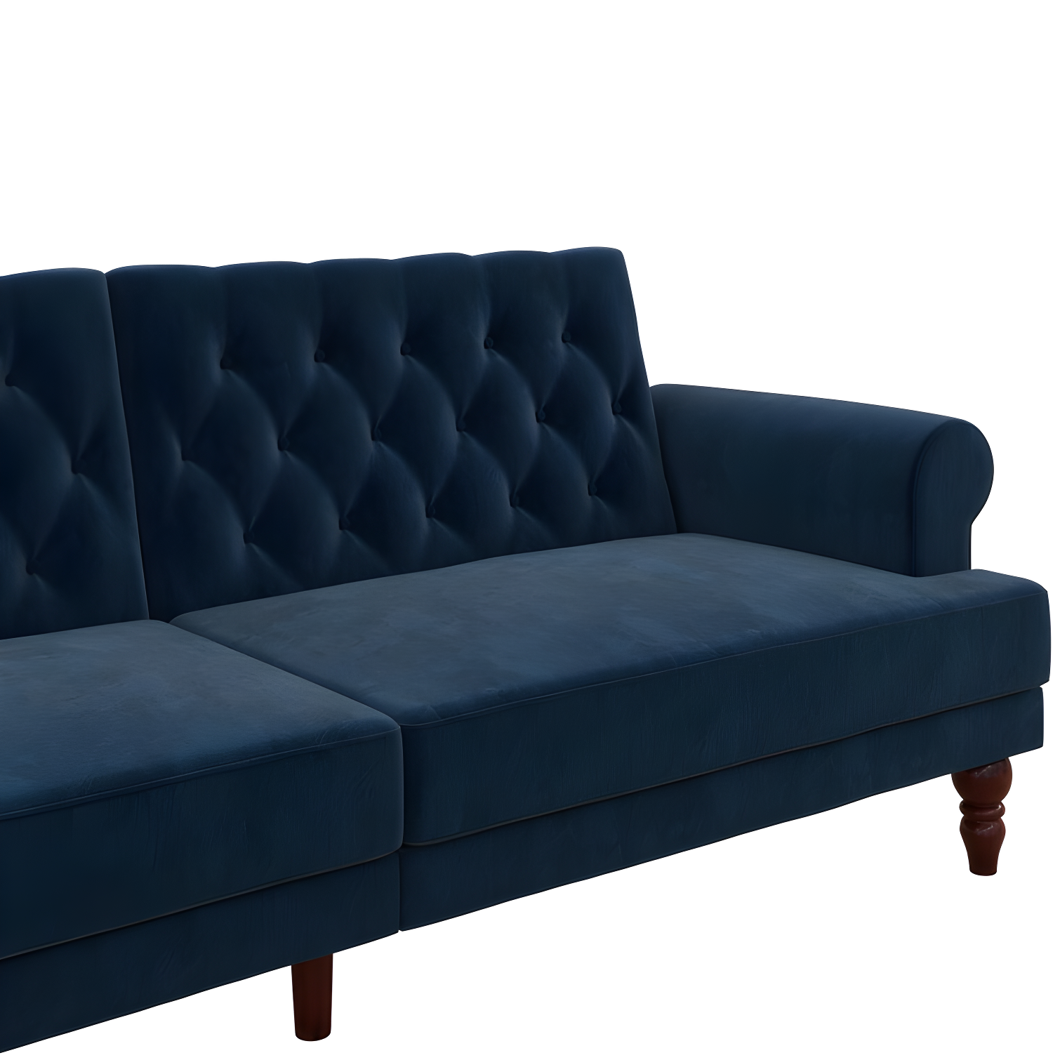 Cassidy Twin 83.5'' Velvet Tufted Convertible Sofa