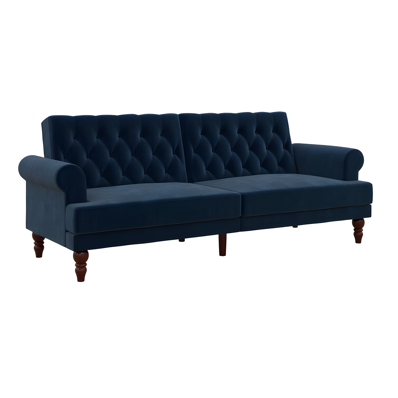 Cassidy Twin 83.5'' Velvet Tufted Convertible Sofa
