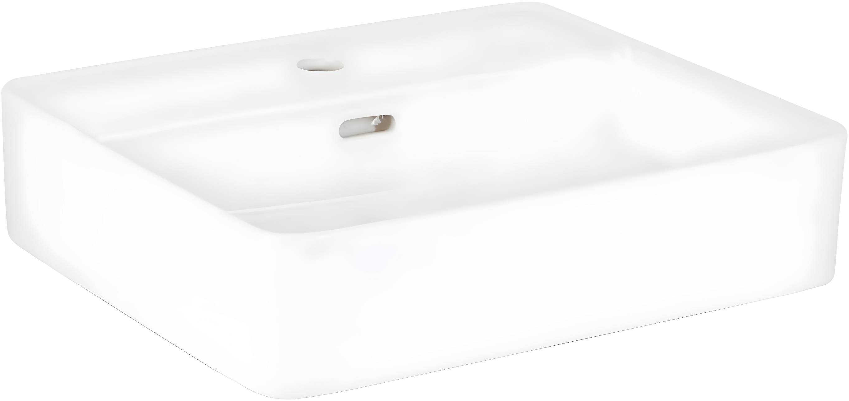 Hibiscus Rectangular Fireclay Vessel Sink Single Hole