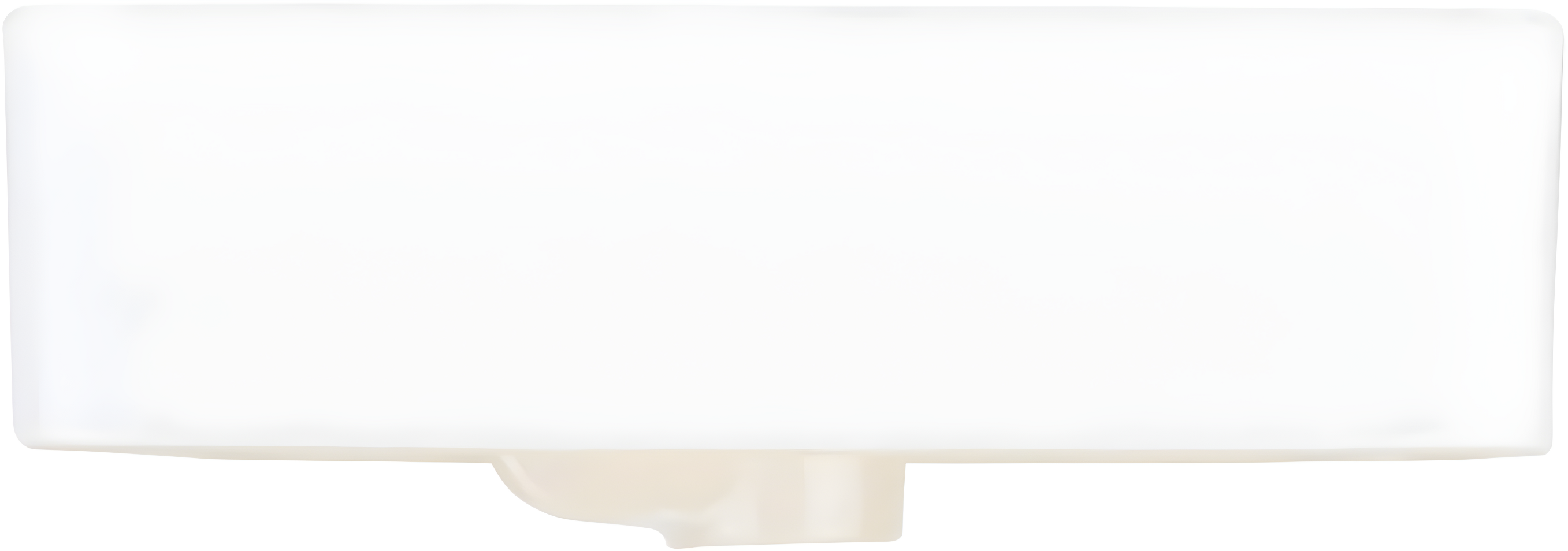 Hibiscus Rectangular Fireclay Vessel Sink Single Hole