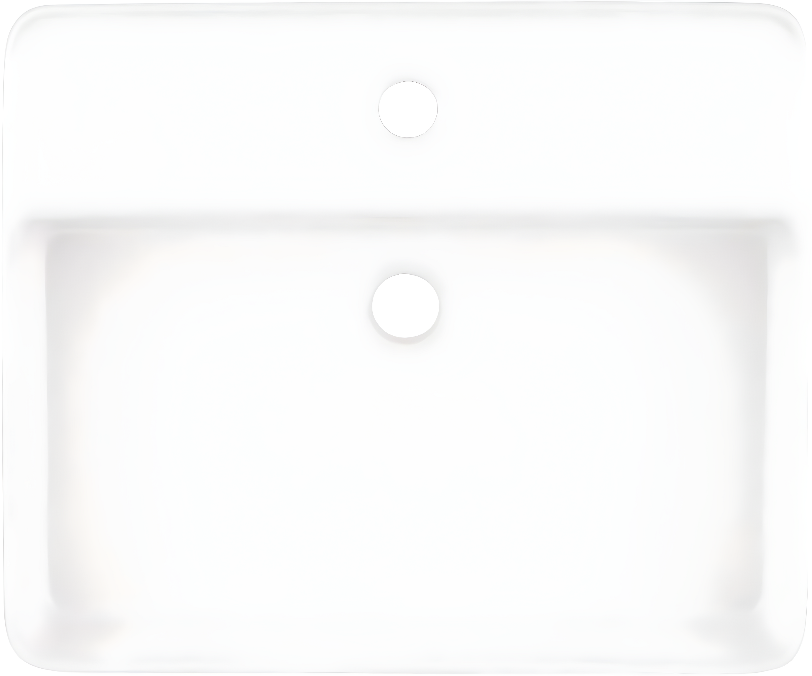 Hibiscus Rectangular Fireclay Vessel Sink Single Hole