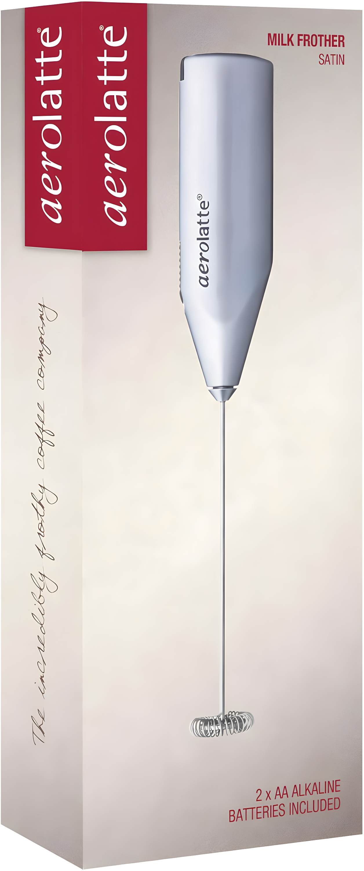 Aerolatte Milk Frother, Steam-Free Frother, Satin Finish