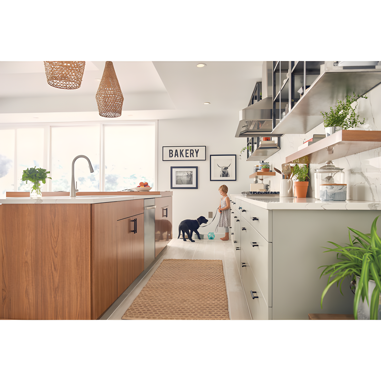 Moen Sleek Pull Down Single Handle Kitchen Faucet with Power Boost Technology and Duralock
