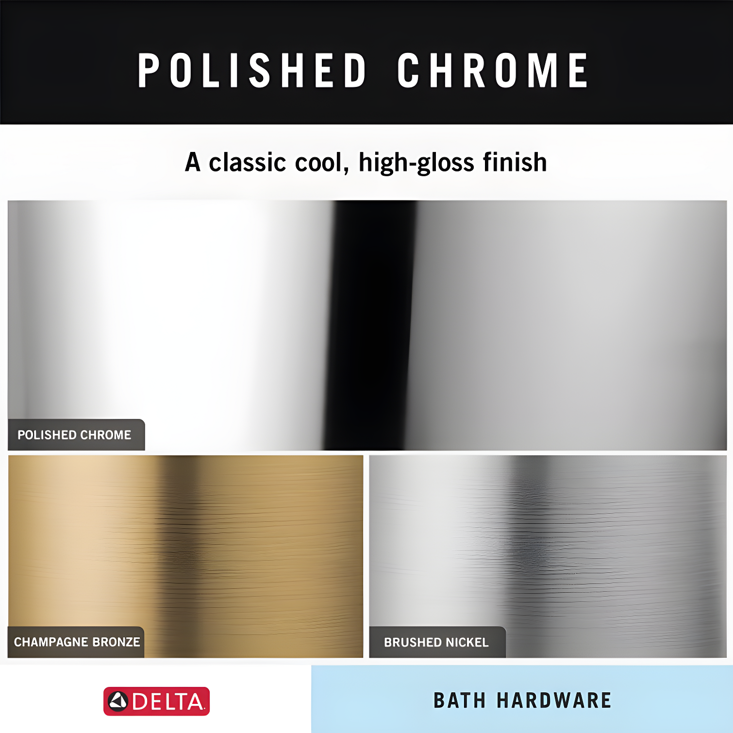 Delta Cassidy 18 in. Glass Shelf with Towel Bar