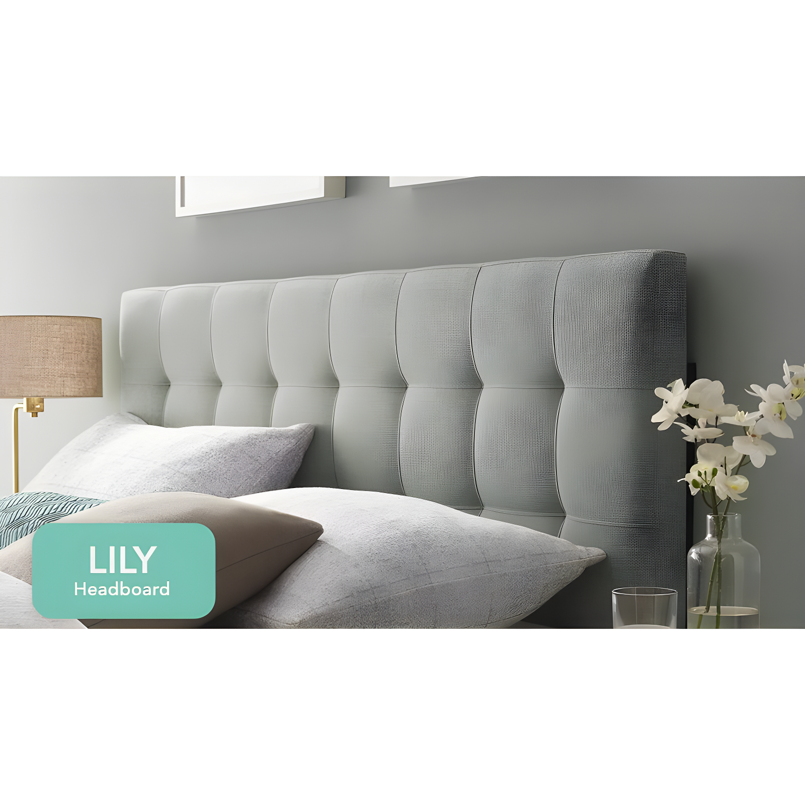 Modway Lily Upholstered Fabric Headboard