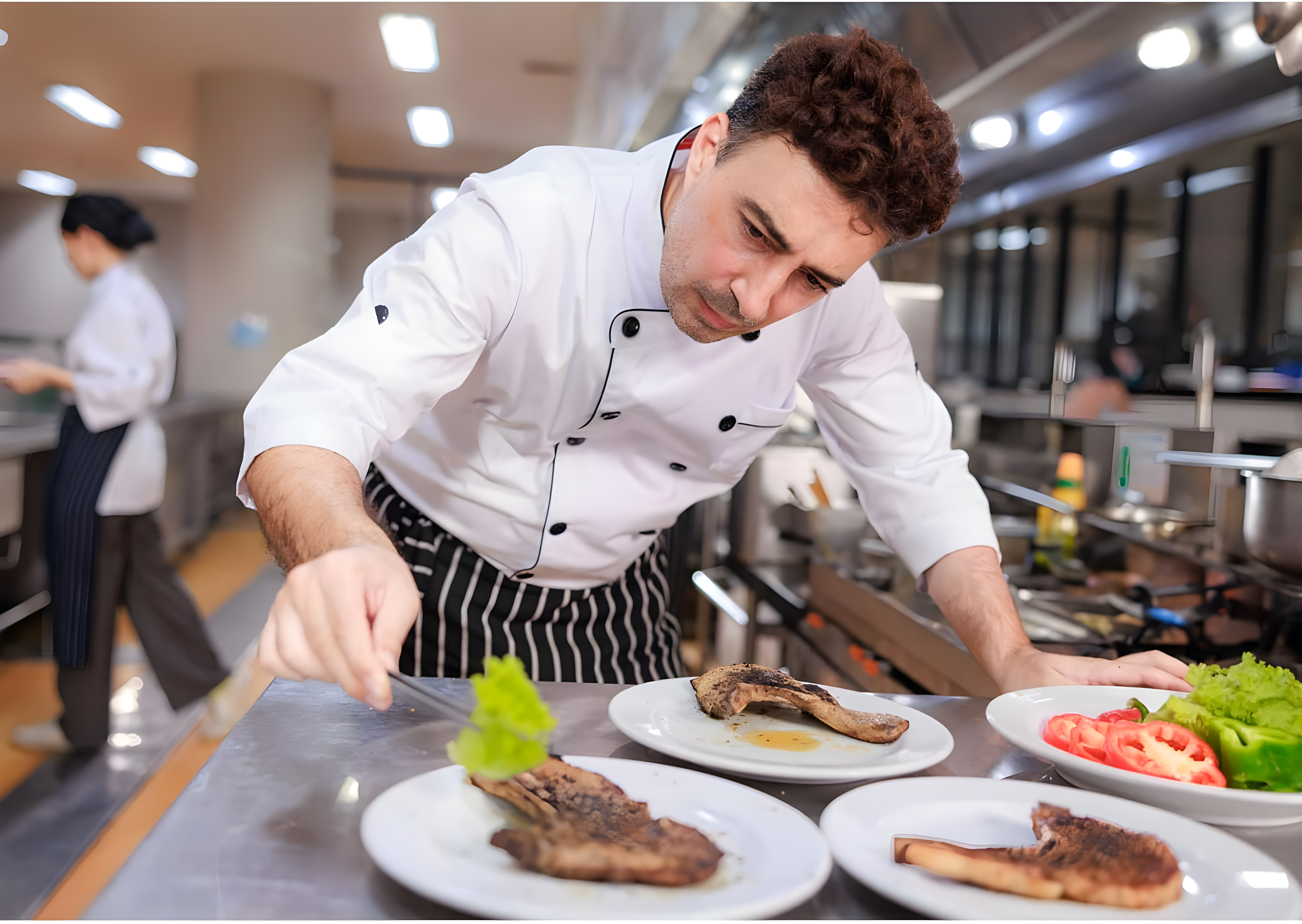 Cutlery-Pro Straight Culinary Precision Tong, Cat Cora Approved, Stainless Steel