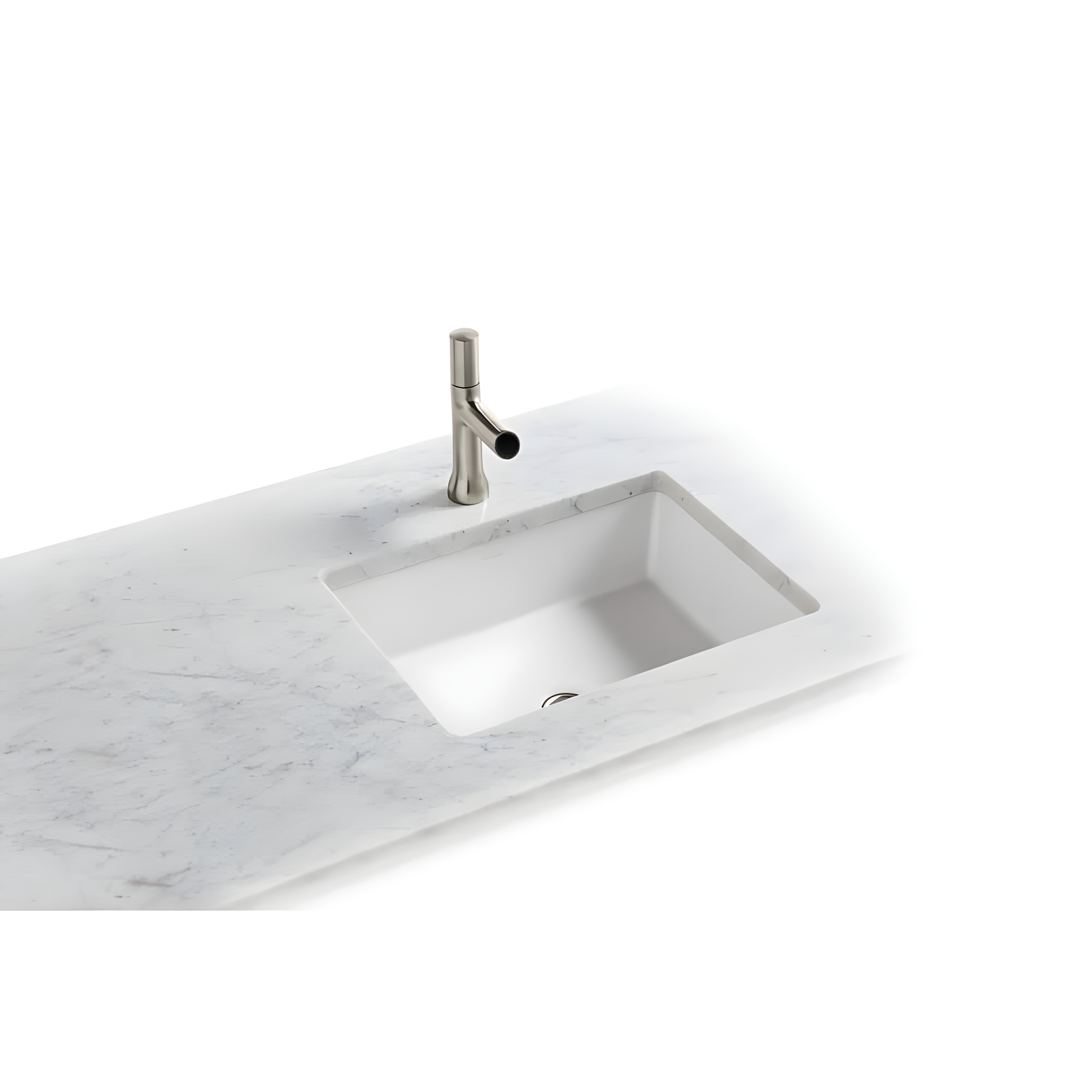 Verticyl Rectangular Undermount Bathroom Sink with Overflow