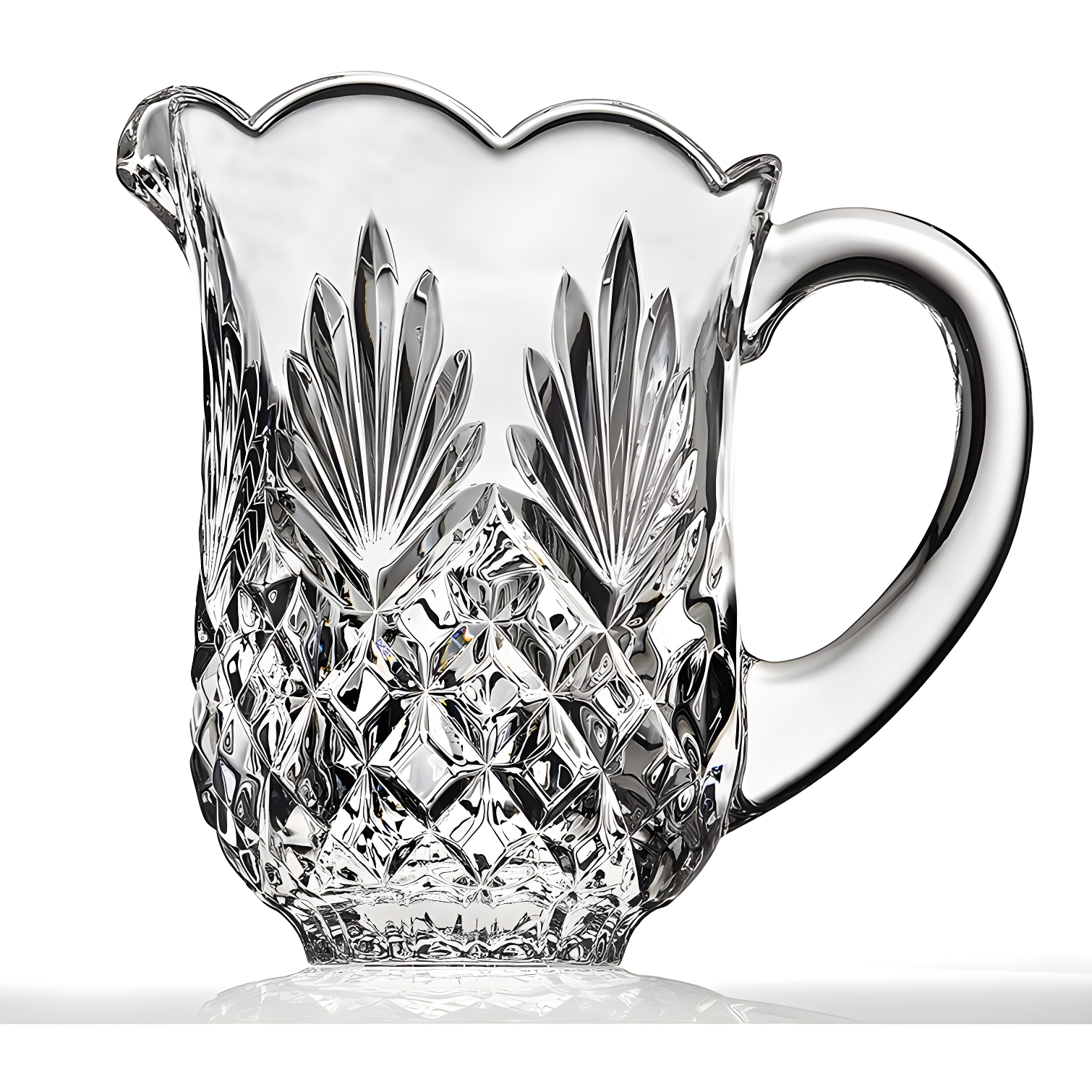 Godinger Silver 5pc Dublin Crystal Pitcher and Highball Set: Hand Wash, Clear Crystal, Service for 4, Hot/Cold Beverages