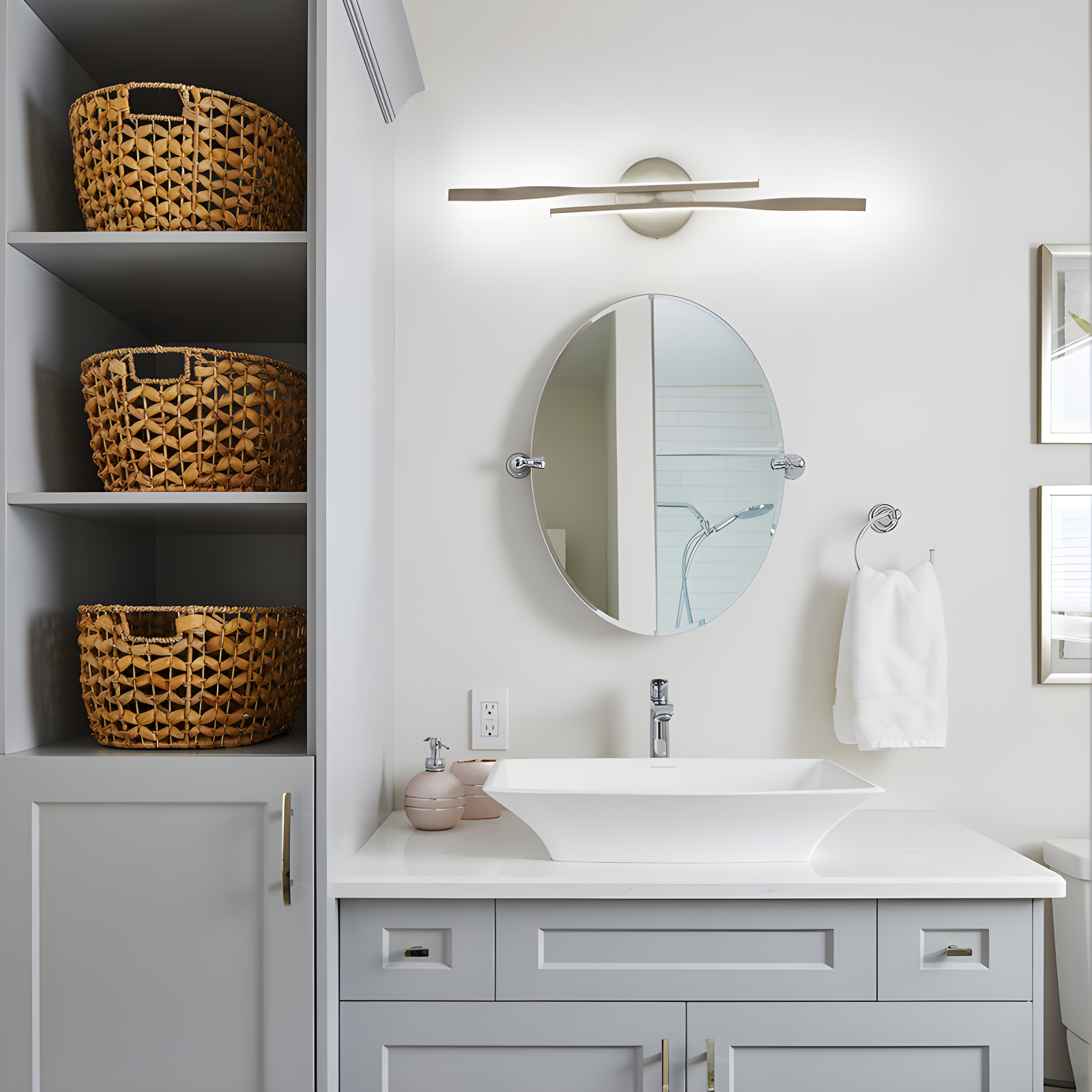 Orren Ellis Shoji 2 - Light Dimmable LED Vanity Light