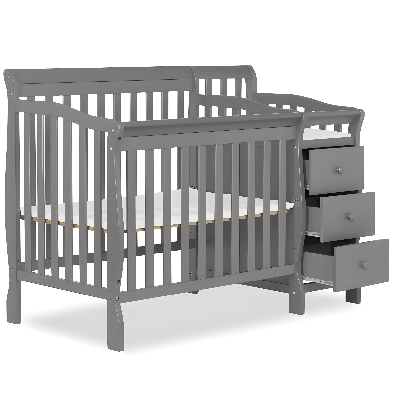 Dream On Me Jayden 4-in-1 Mini Convertible Crib and Changer