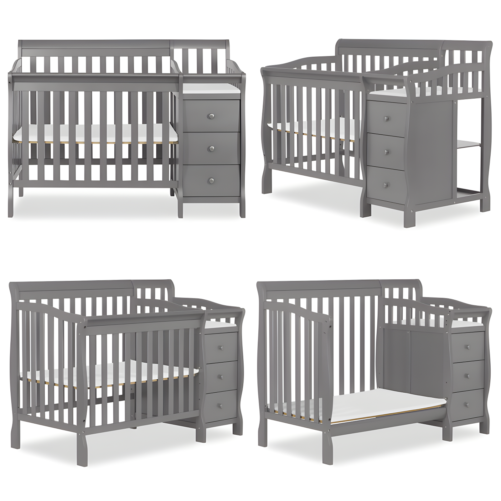 Dream On Me Jayden 4-in-1 Mini Convertible Crib and Changer