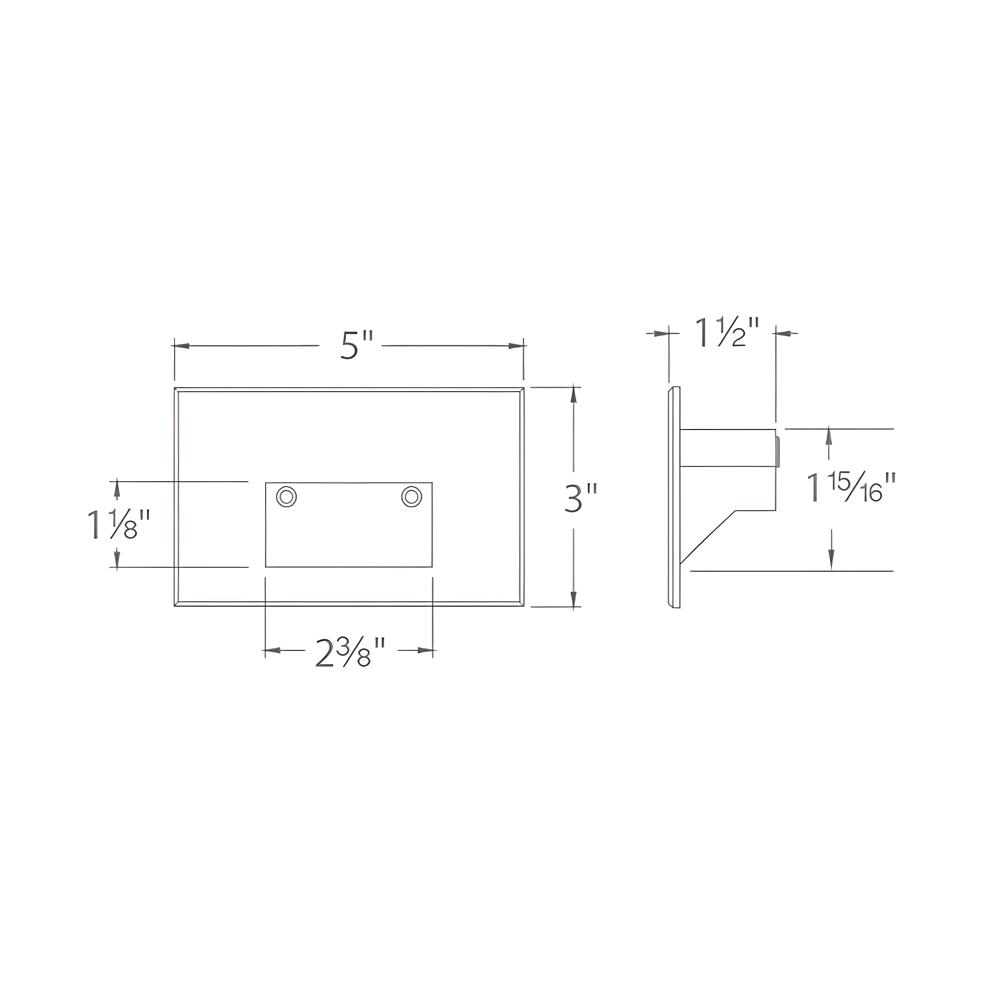 Wac Lighting 4011 5" Wide Horizontal Led Step And Wall Light - Stainless Steel