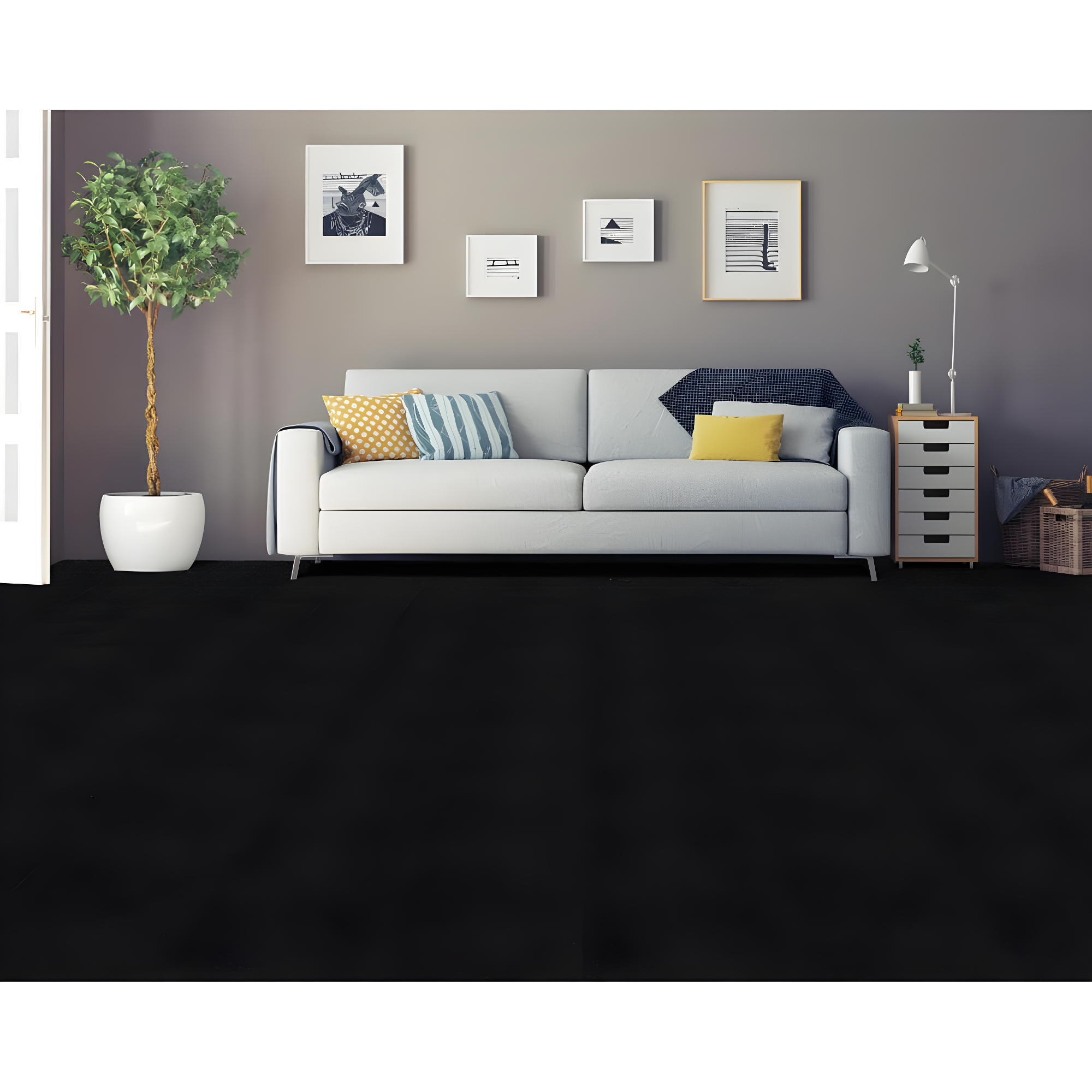 Achim Importing Co Nexus 12'' W x 12'' L Level Loop Adhesive, Peel & Stick Polyester Carpet Tile