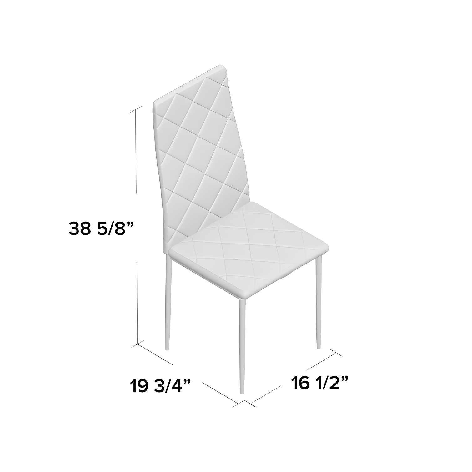 Dalisa 18.11'' H Tufted Faux Leather Upholstered Parsons Chair