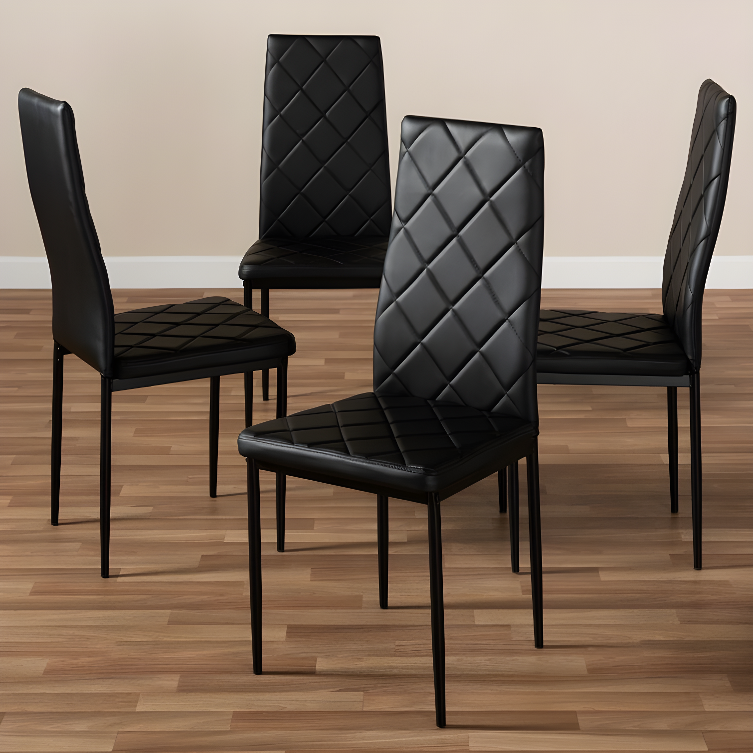 Dalisa 18.11'' H Tufted Faux Leather Upholstered Parsons Chair