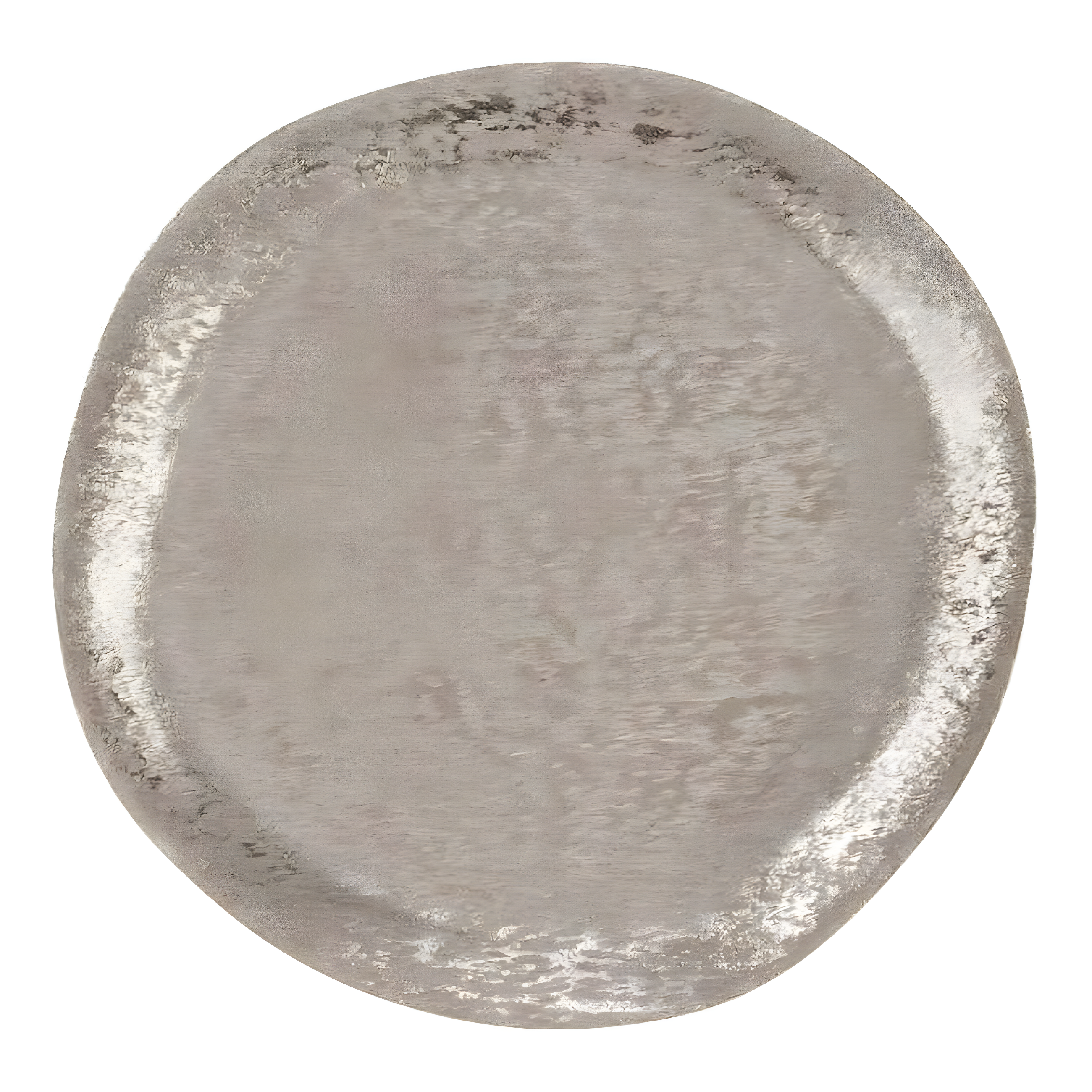 Saro Lifestyle Brushed Aluminum Charger (Set of 4), Silver, 13" Round