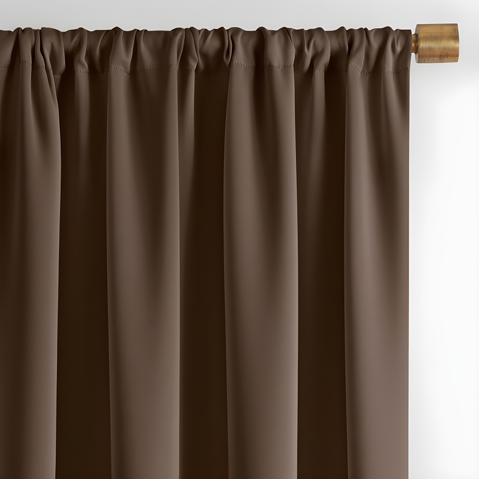 Vanderbilt Extra Wide Blackout Single Window Curtain Panel - 52" x 108" - Chocolate - SunVeil