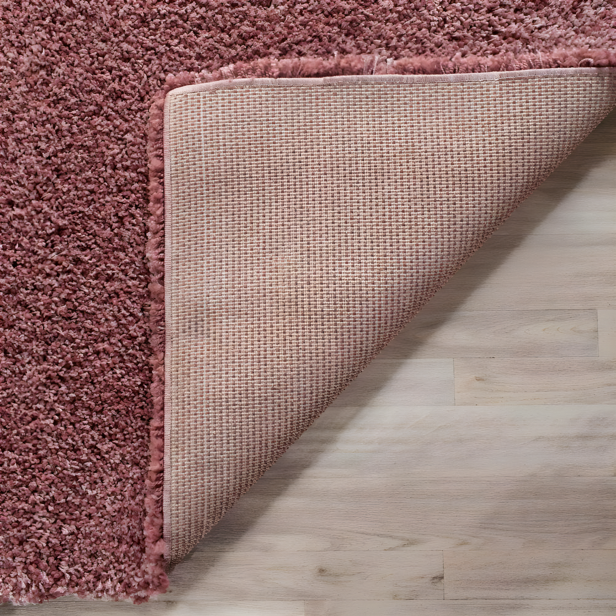 SAFAVIEH California Solid Plush Shag Area Rug, Rose, 8' x 10'